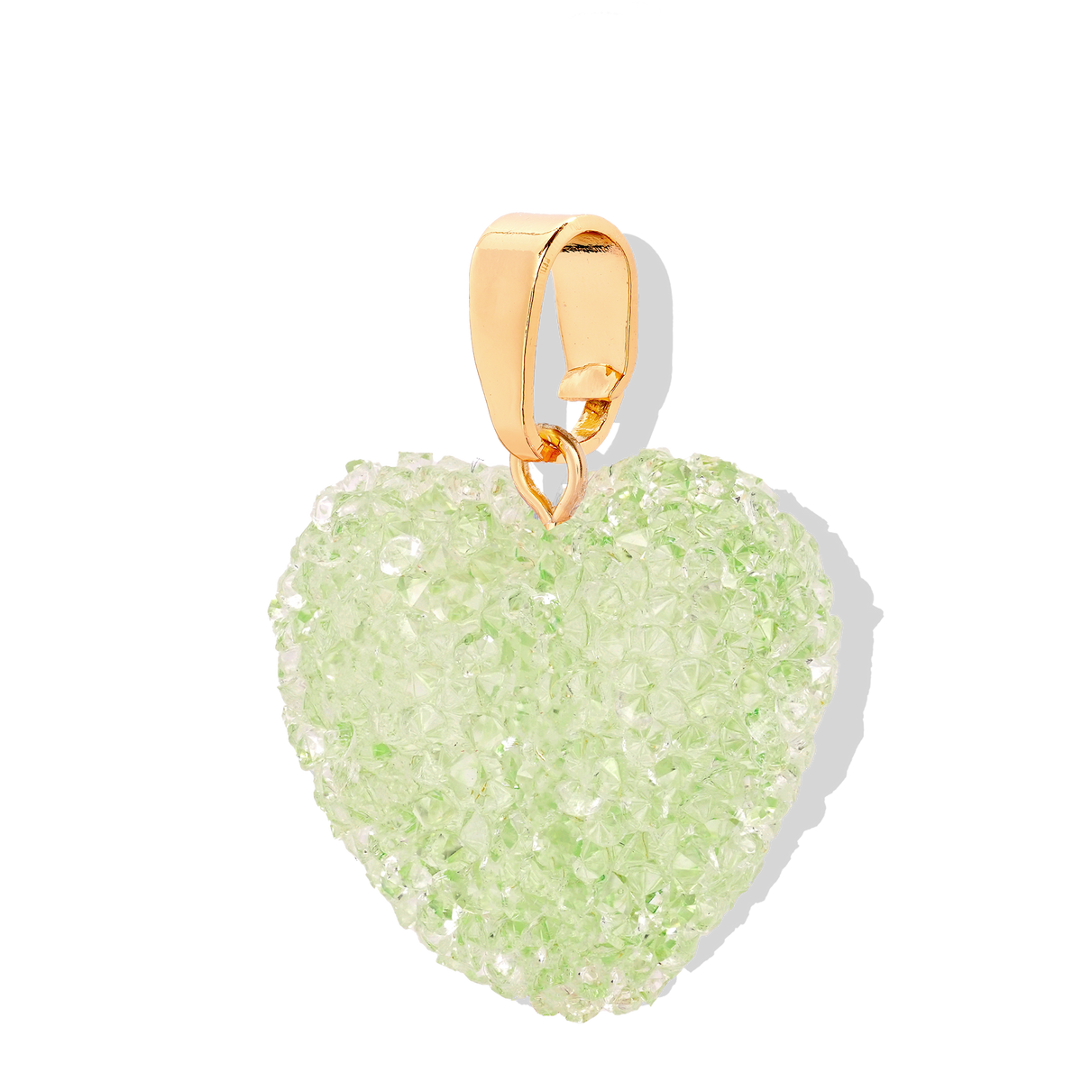 Jelly Heart - Classic Connector - Pistachio – Crystal Haze Jewelry