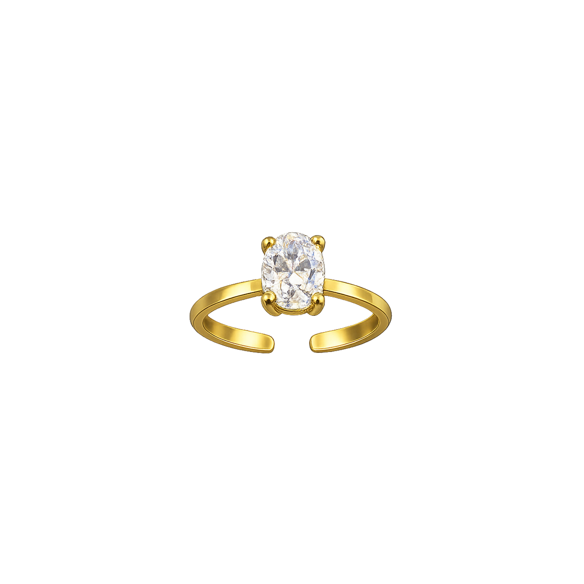 Oval Cut Pinky Ring – Crystal Haze Jewelry