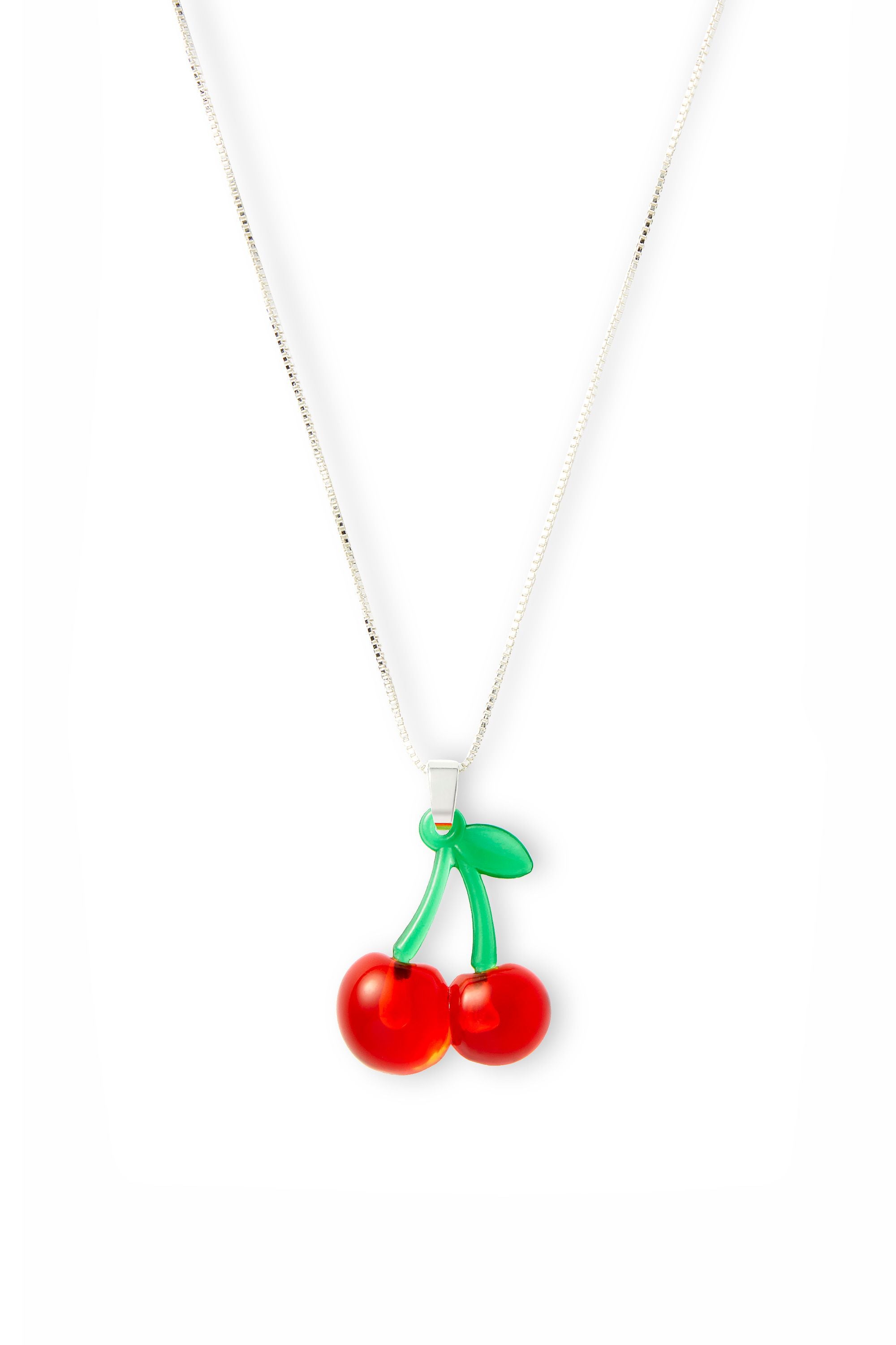 [ReinSein]ACC★CHERRY CHRISTMAS NECKLACE Amazon.com: Zeshimb Red Crystal Cherry Pendant Necklace
