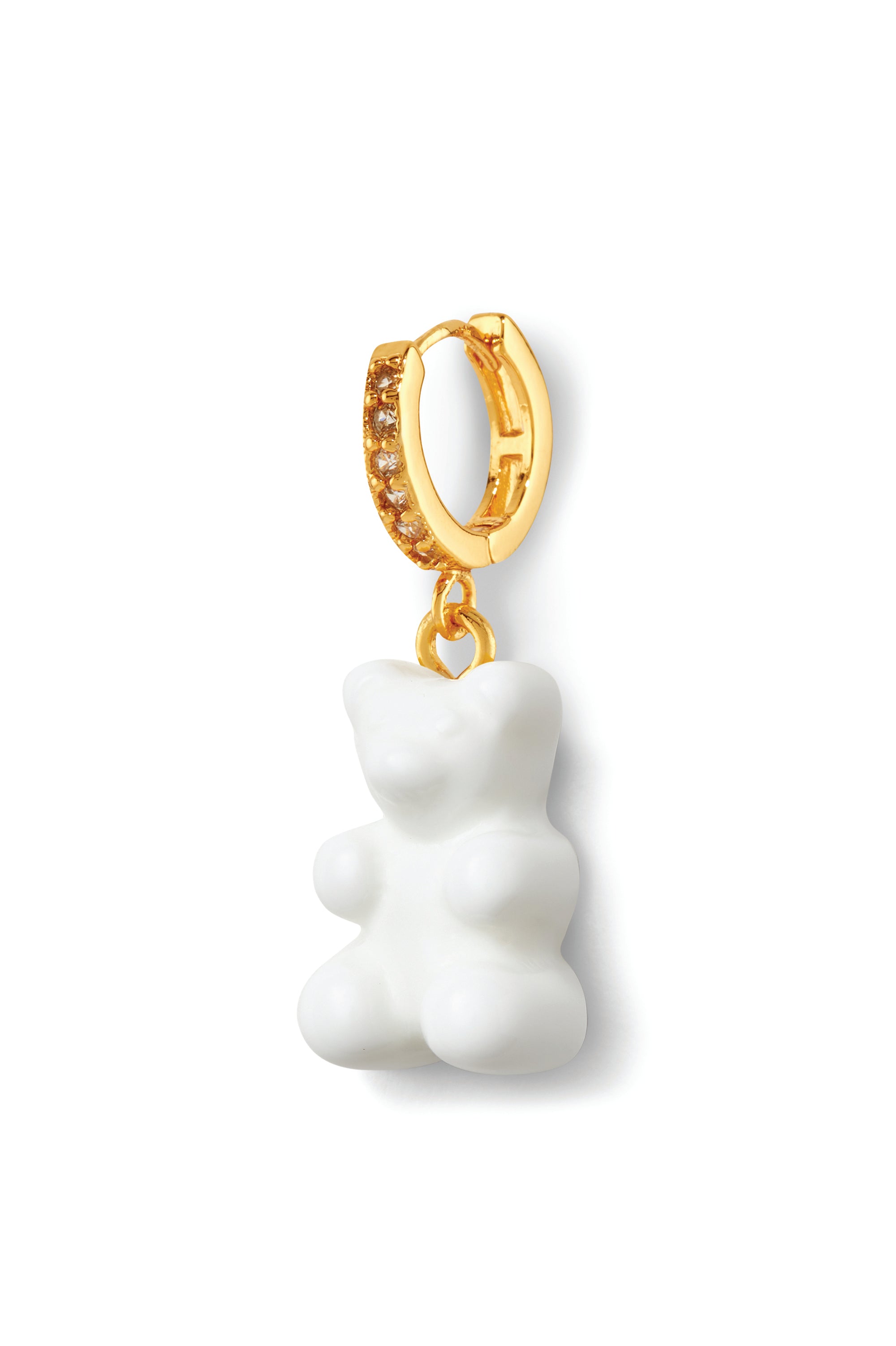 ネックレス・ペンダント Crystal Haze Nostalgia Bear Pendant - Powder Nostalgia bear hoop - Powder – Crystal Haze Jewelry