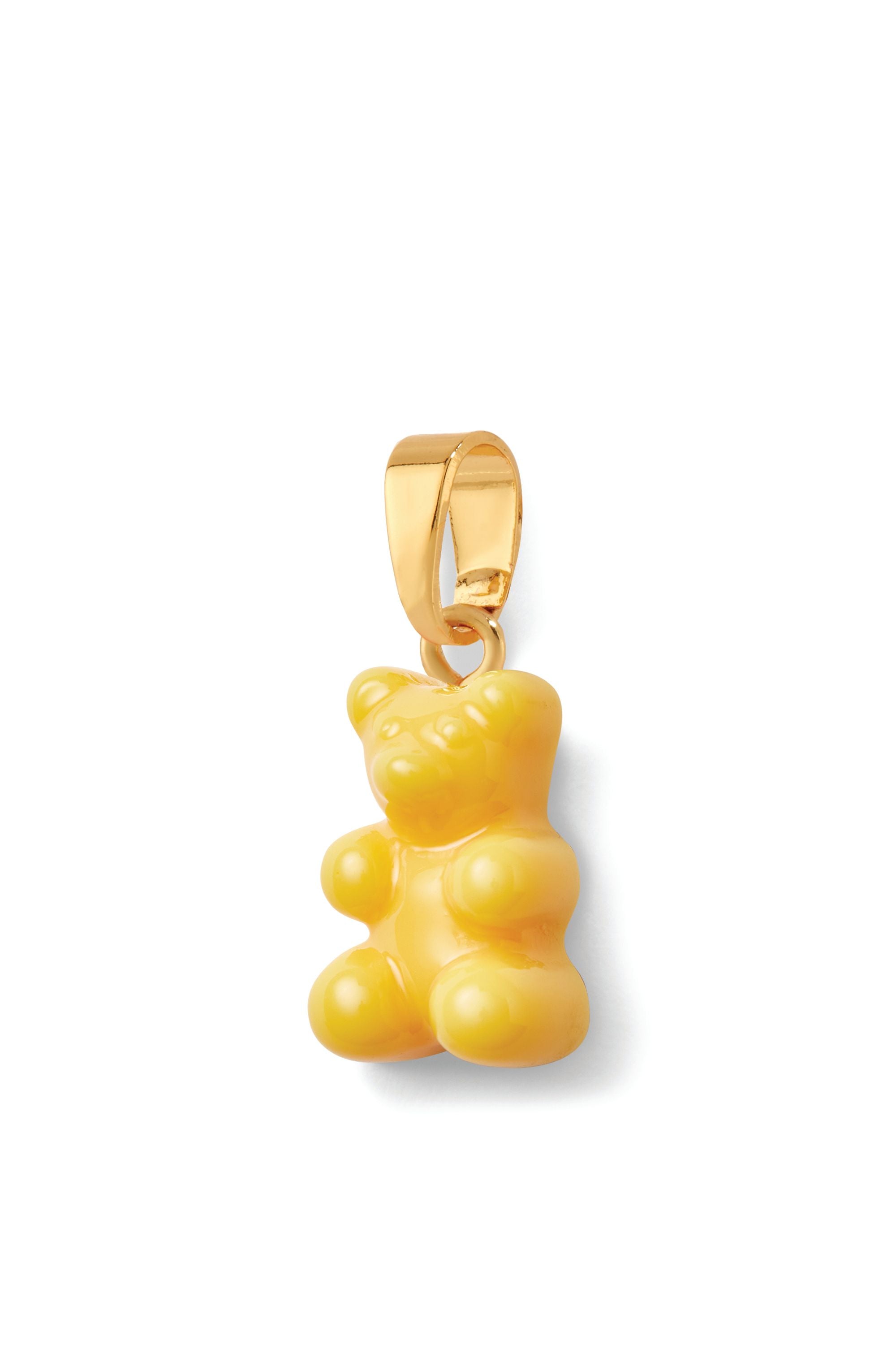 CRYSTAL HAZE ◆ PENDANT_NOSTALGIA BEAR PAVE NYC TAXI YELLOW SilverNostalgiabearpaveconnect
