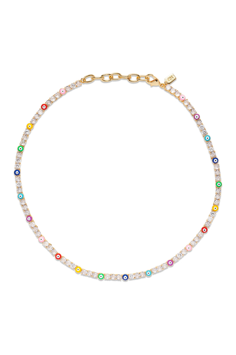Serena Necklace x Evil Eye Rainbow