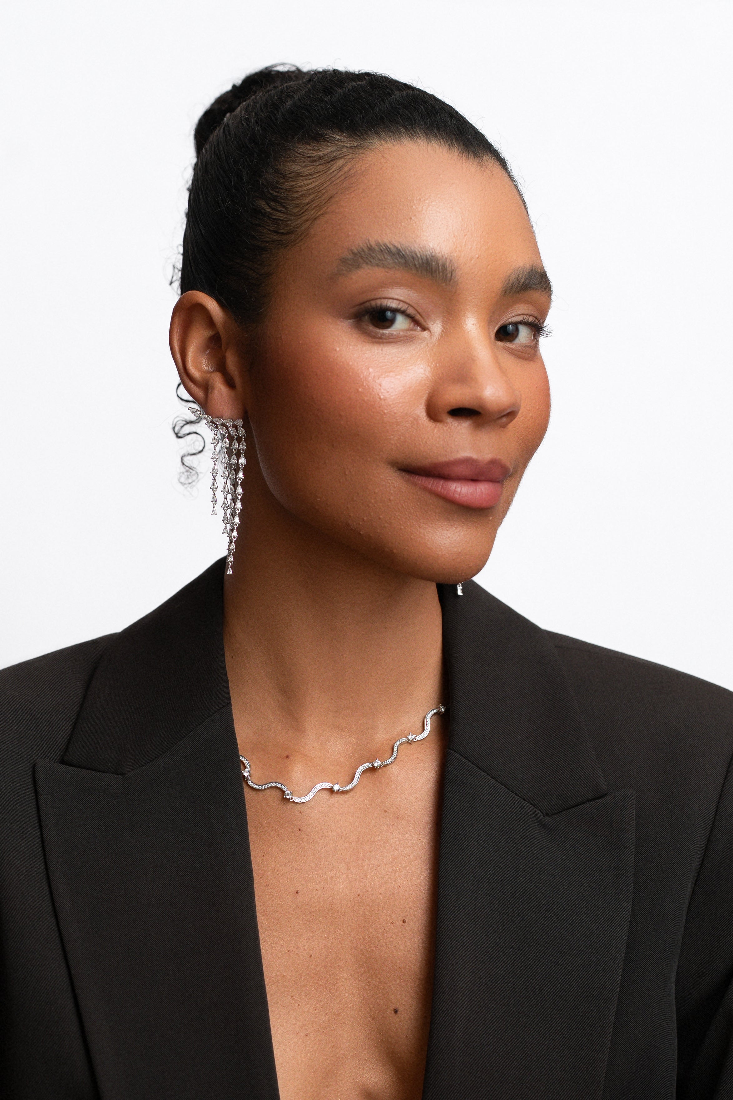 Swirl Tennis Necklace – Crystal Haze Jewelry