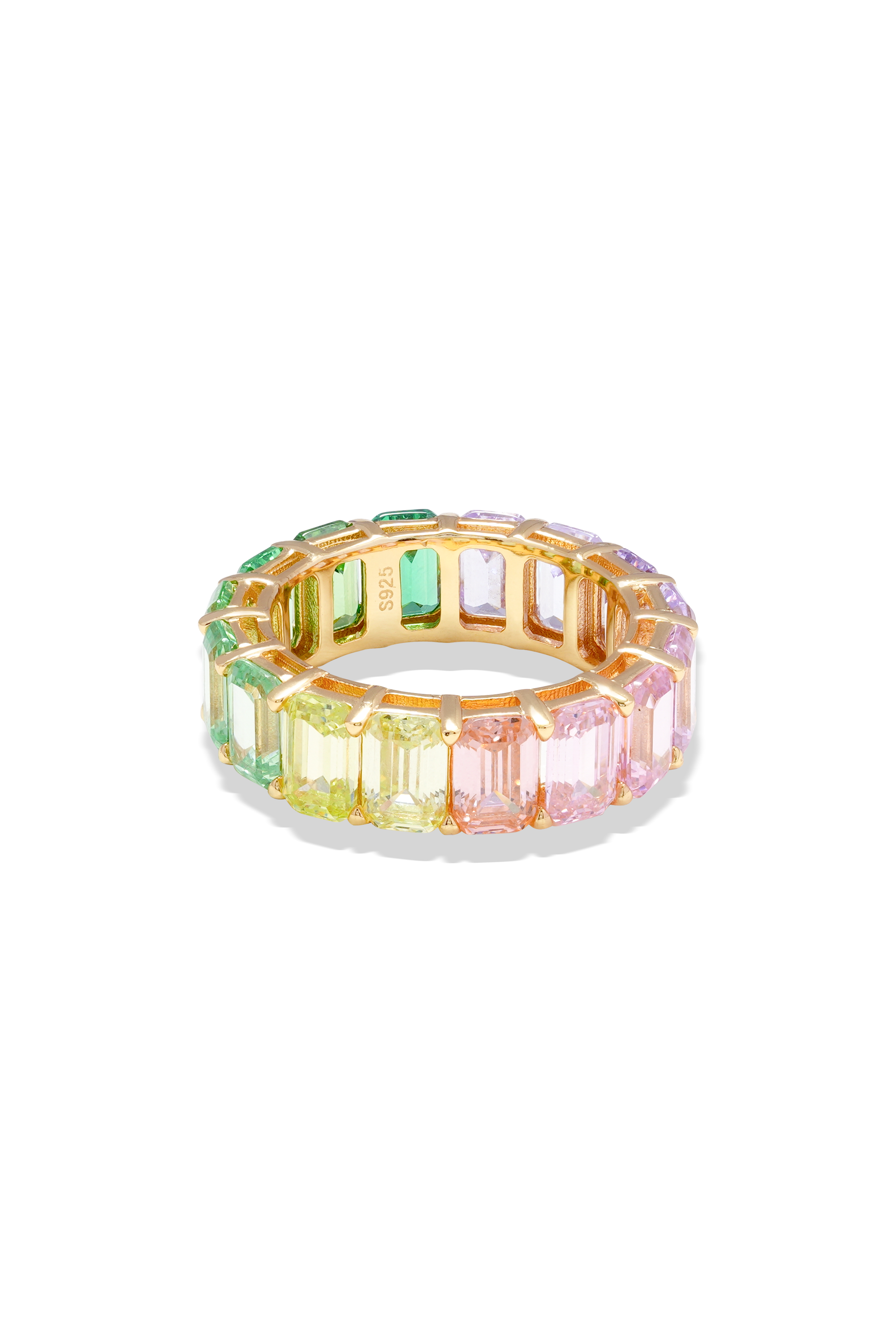 crystal haze Cotton Candy Baguette Ring