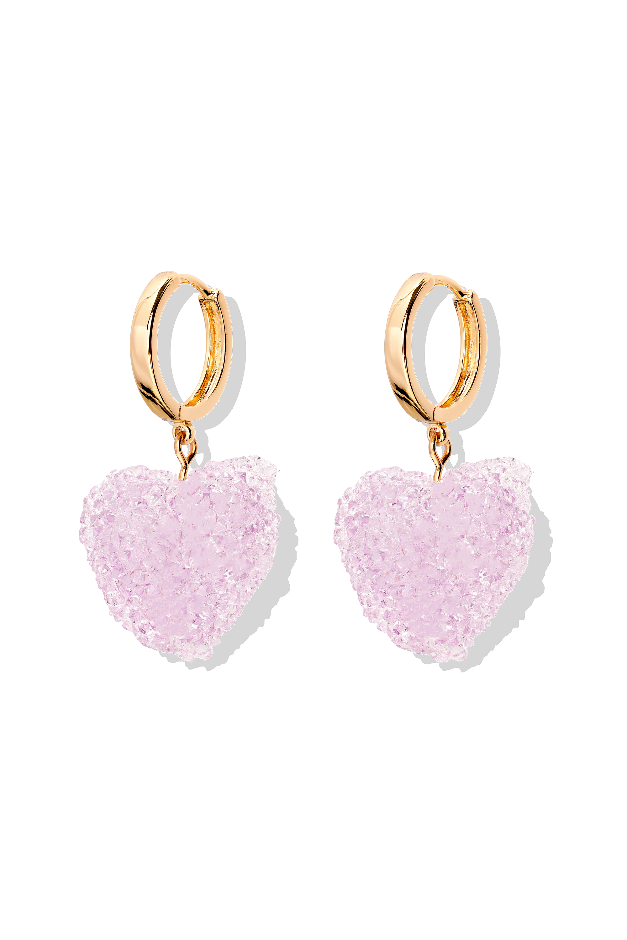 crystal haze Jelly Heart Hoops - Tuttifrutti