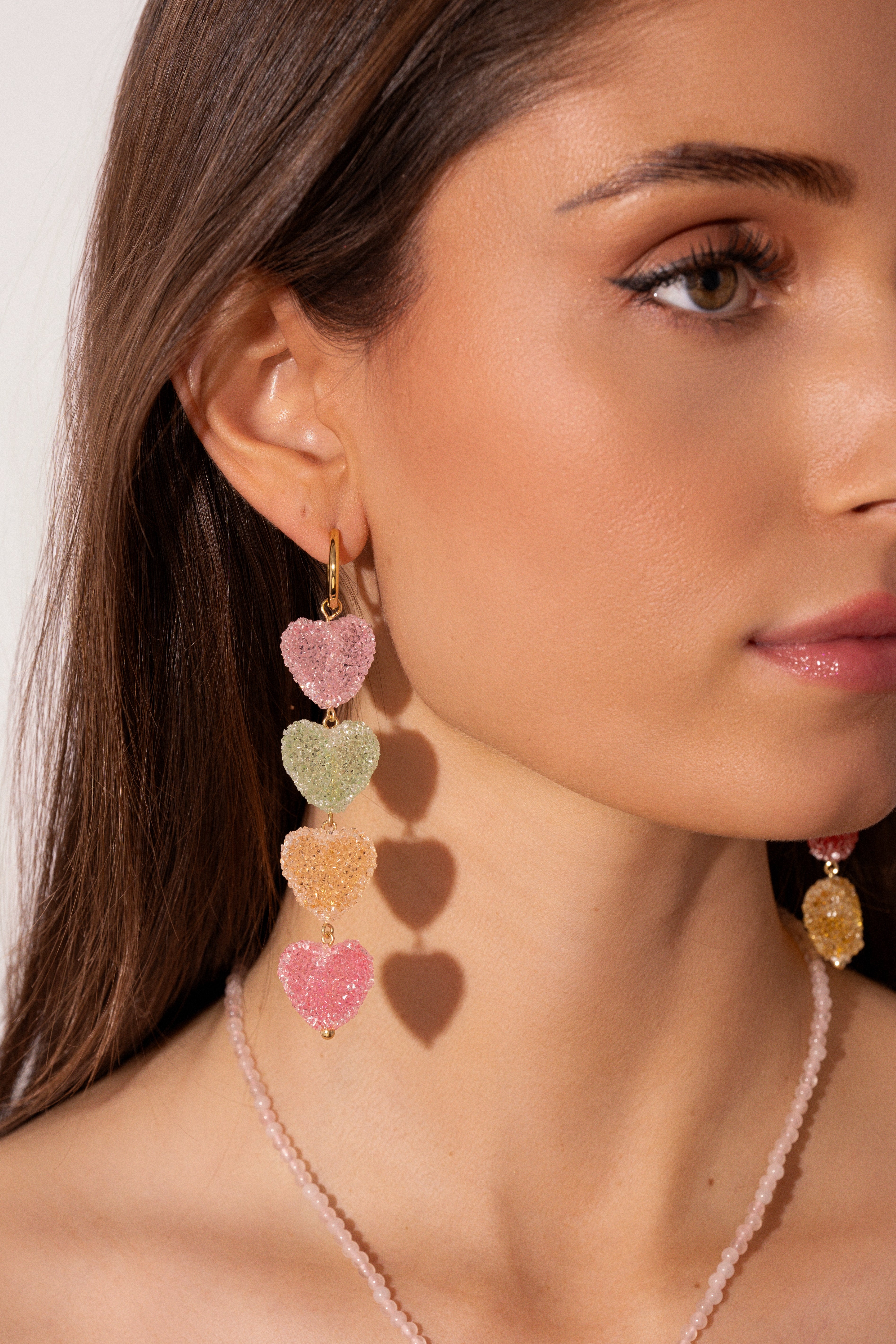 Jelly Heart Stack Earrings – Crystal Haze Jewelry