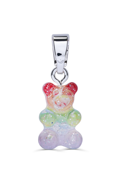 ネックレス・ペンダント Crystal Haze Nostalgia Bear Pendant - Powder Silver Nostalgia Bear – Crystal Haze Jewelry