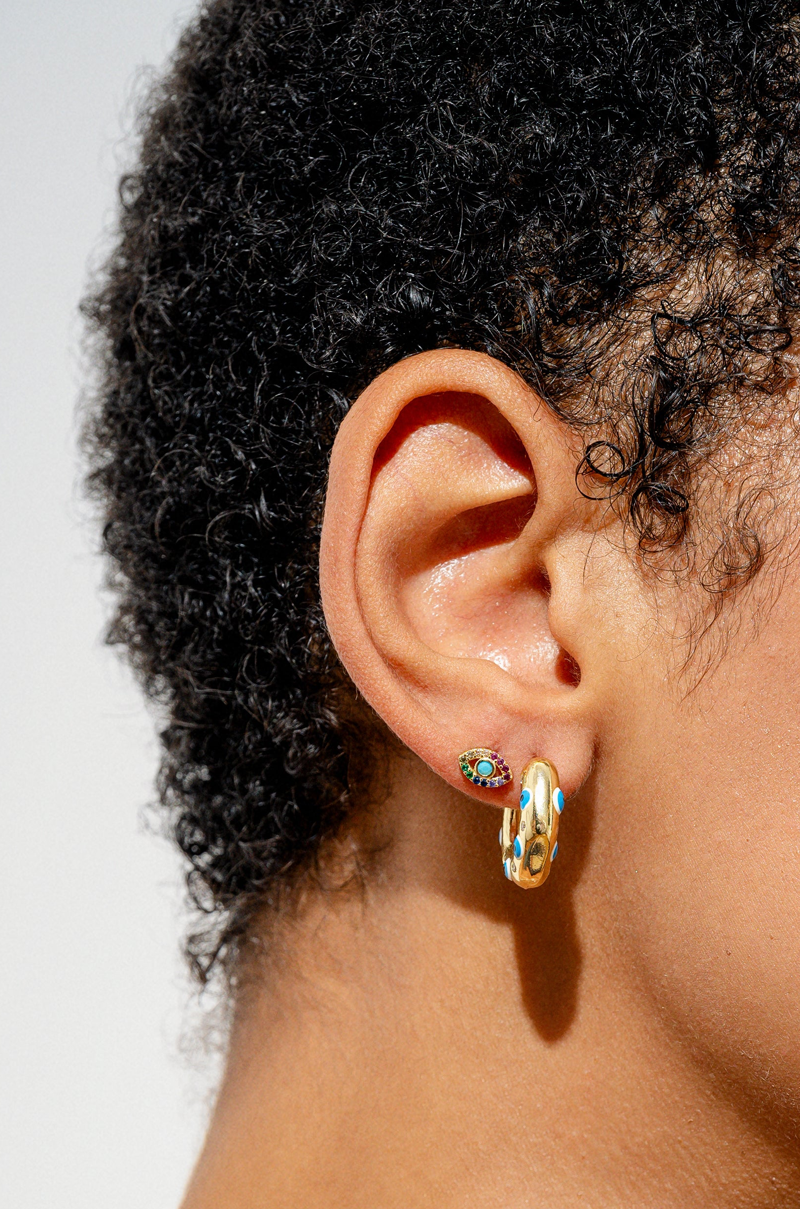 CRYSTAL HAZE ピアス カラフル フープ 輪っか クリア サークル Earrings – Crystal Haze Jewelry