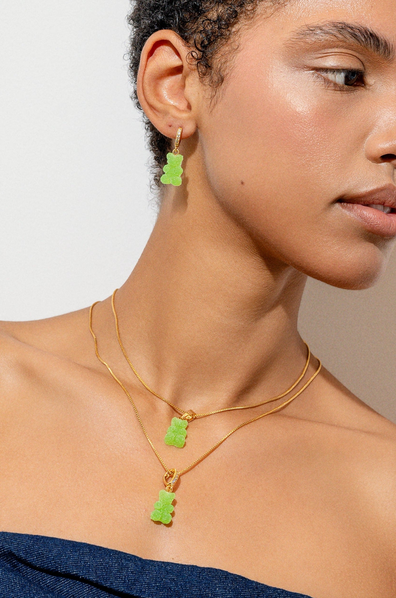 Fizzy Nostalgia bear - Classic connector - Sour Apple – Crystal