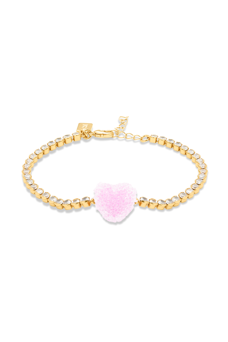 Jelly Heart Tennis Bracelet