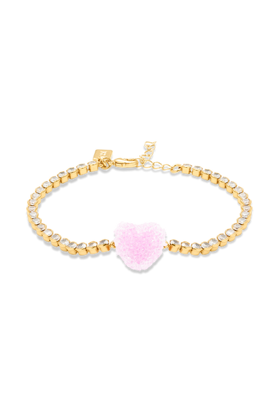 Jelly Heart Tennis Bracelet – Crystal Haze Jewelry