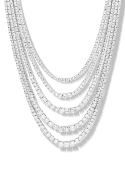 Stacked Tennis Choker Necklace – Crystal Haze Jewelry