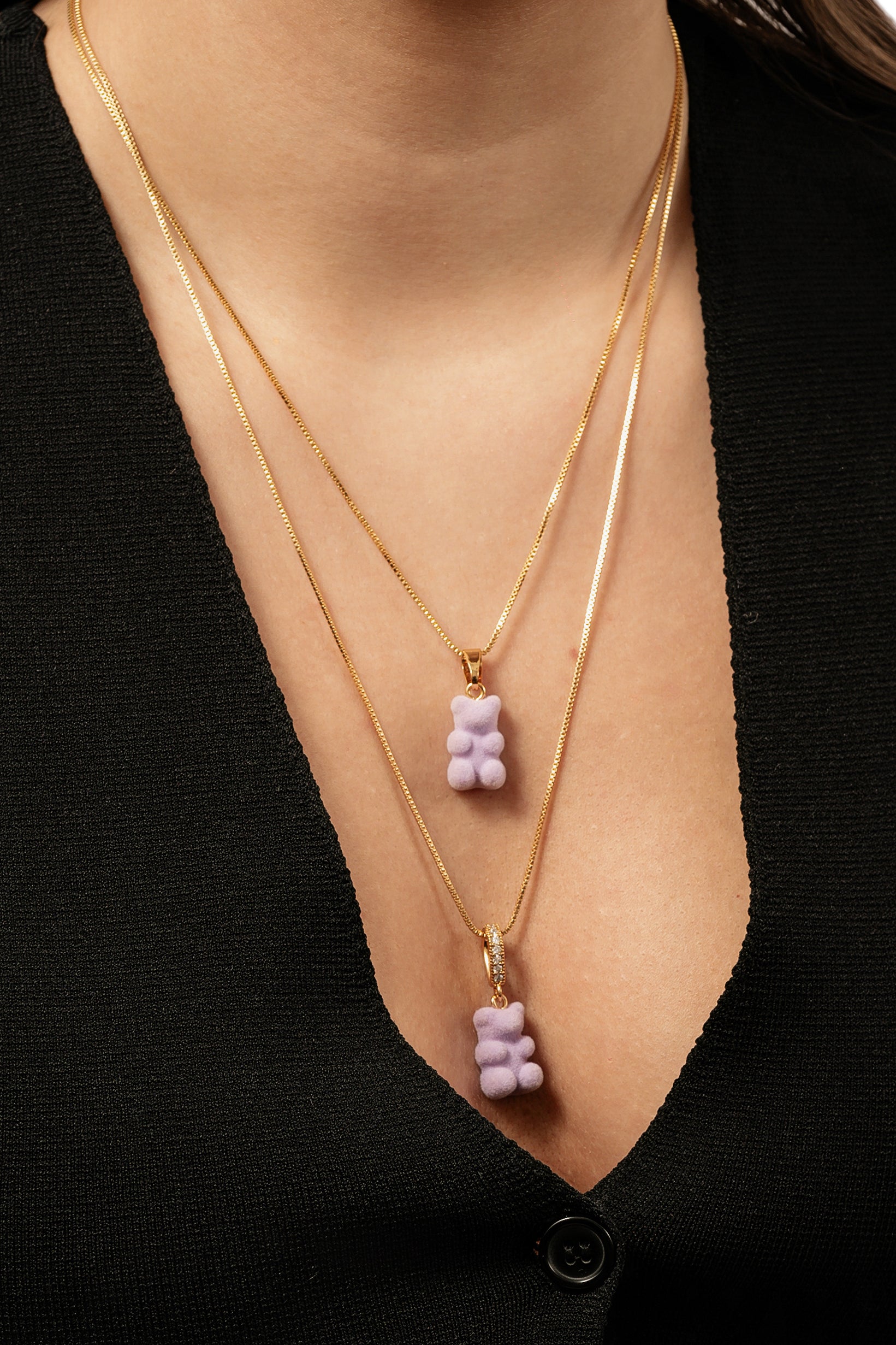 Velvet Nostalgia Bear - Classic connector - Violet – Crystal Haze