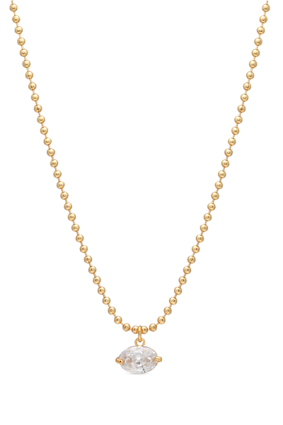 City Night Necklace in Oval – Crystal Haze Jewelry