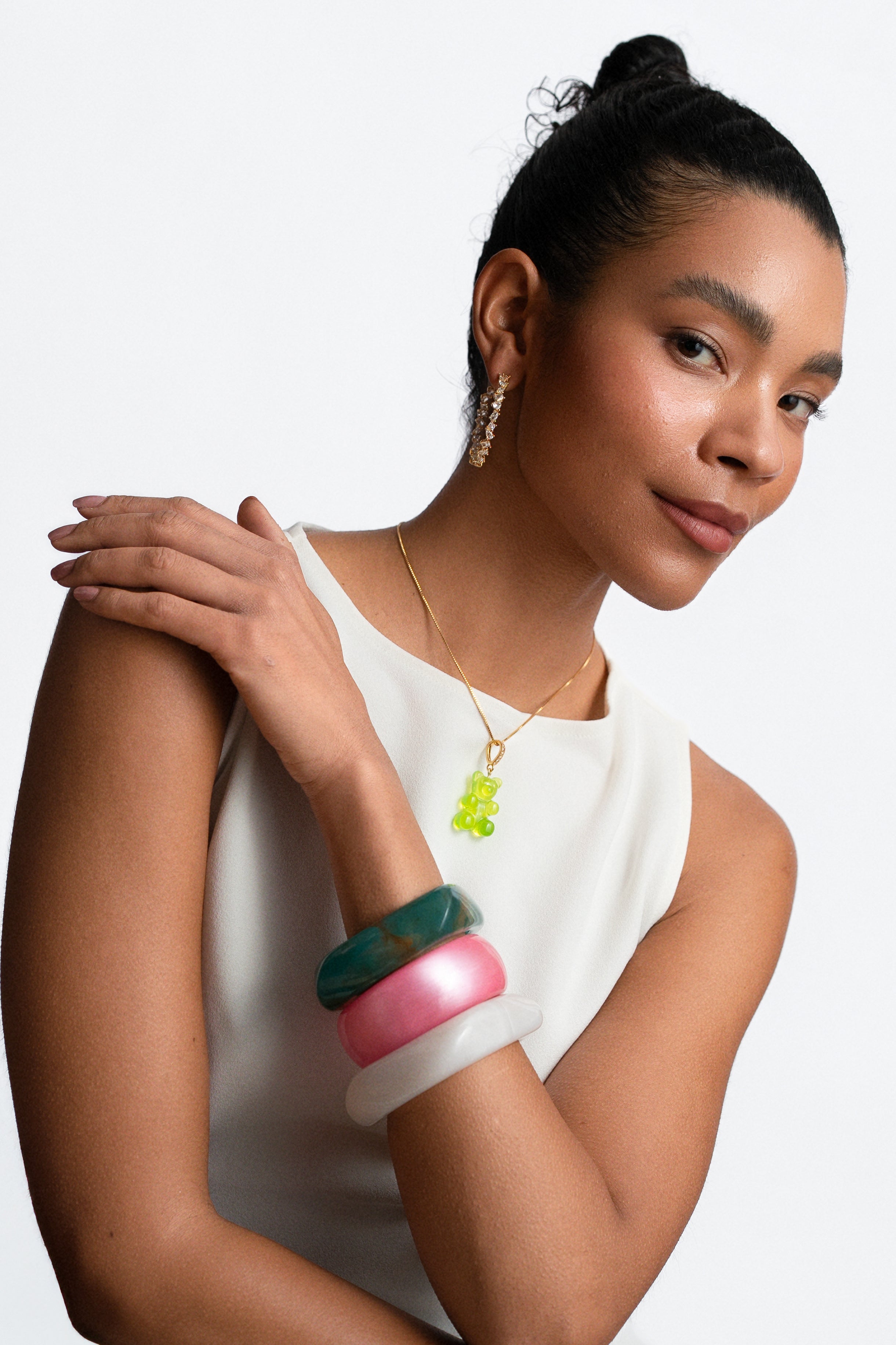 アクセサリー Natsu Just Click Nut Layered Necklace Set– Artizan Joyeria