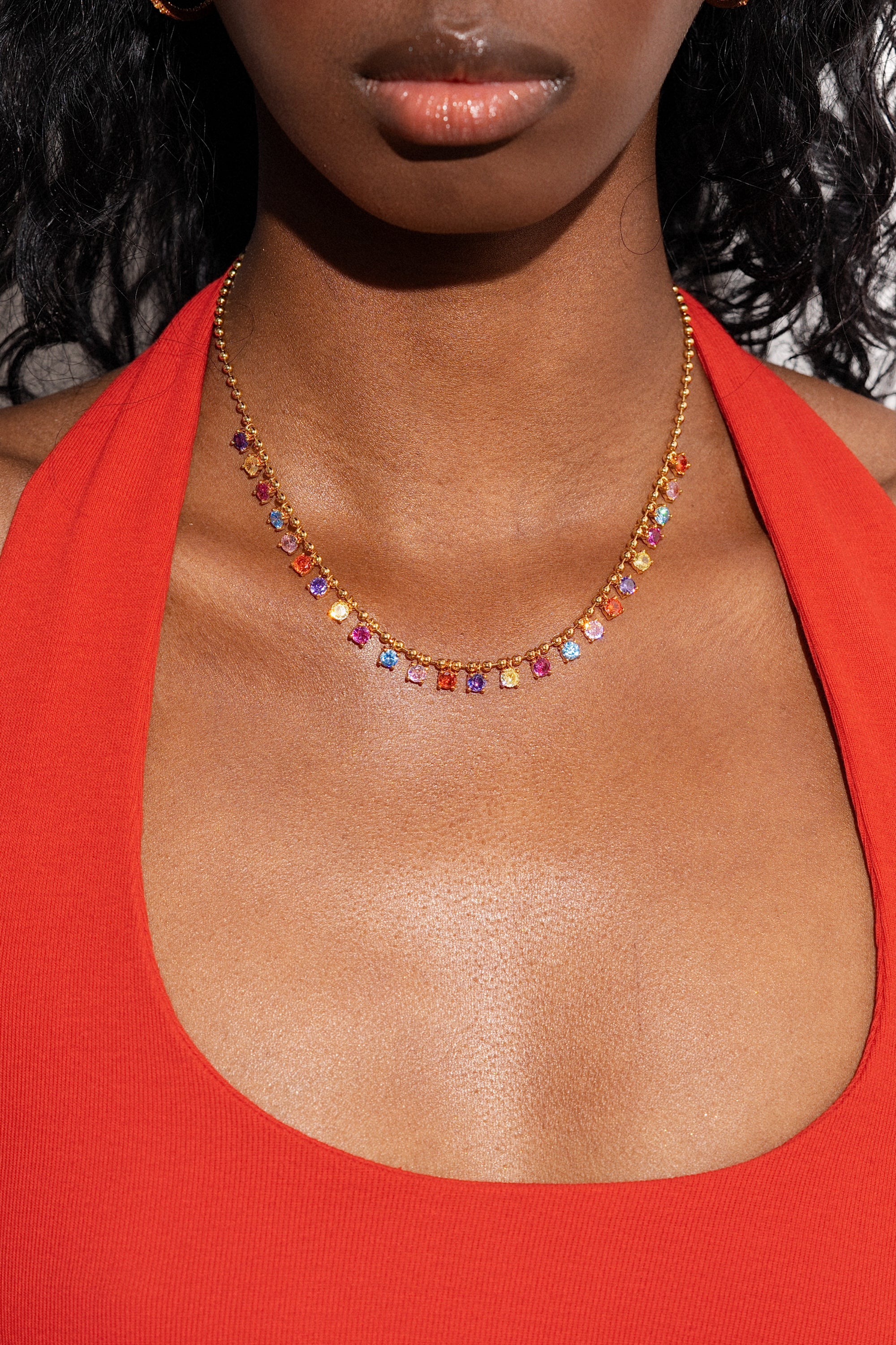 Mirror Drop Rainbow Necklace – Crystal Haze Jewelry