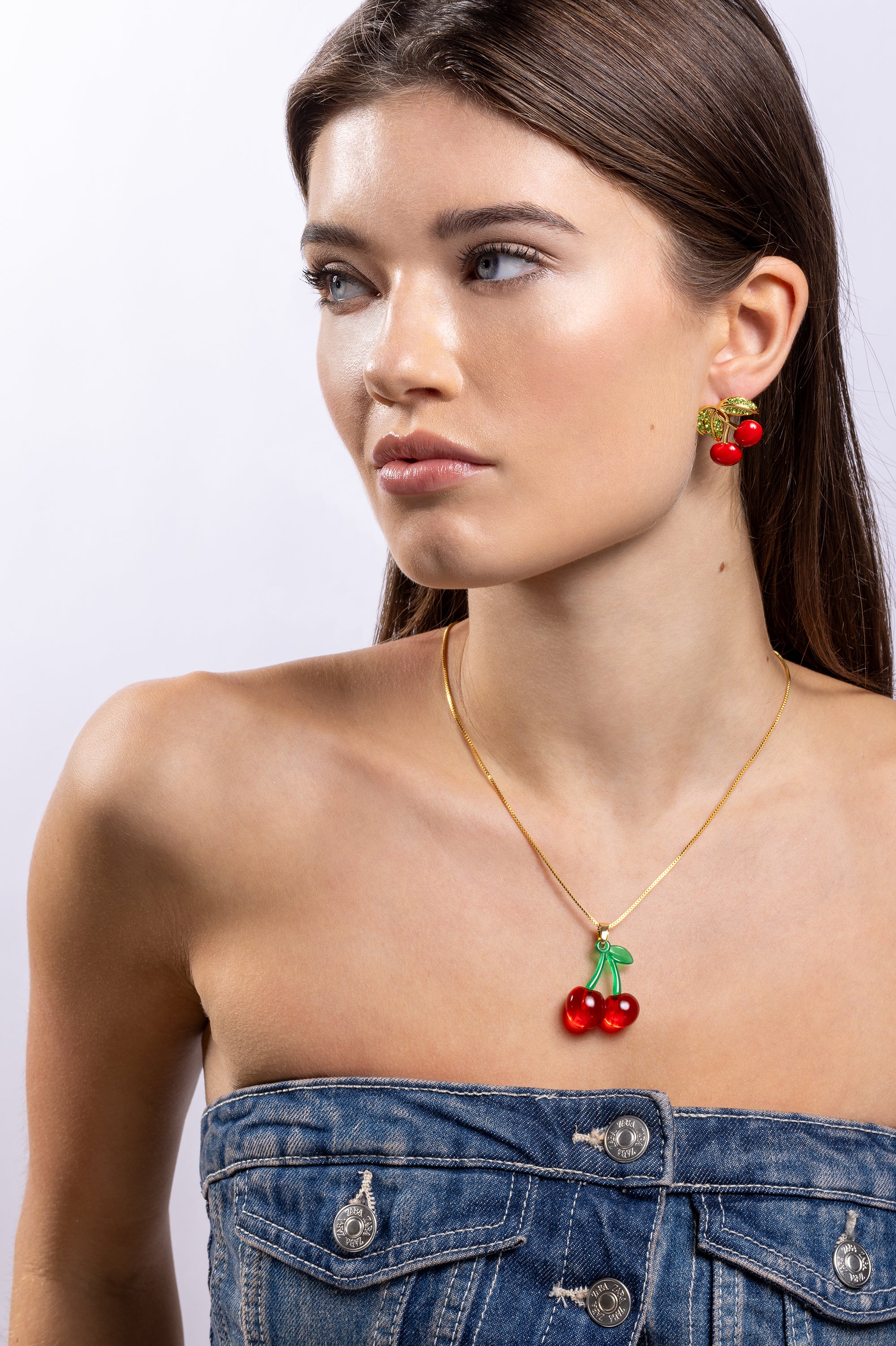 韓国ブランドHei★芸能人着用_HIGH-QUALITY CHERRY NECKLACE_2色 high-quality cherry necklace – HEI 2025