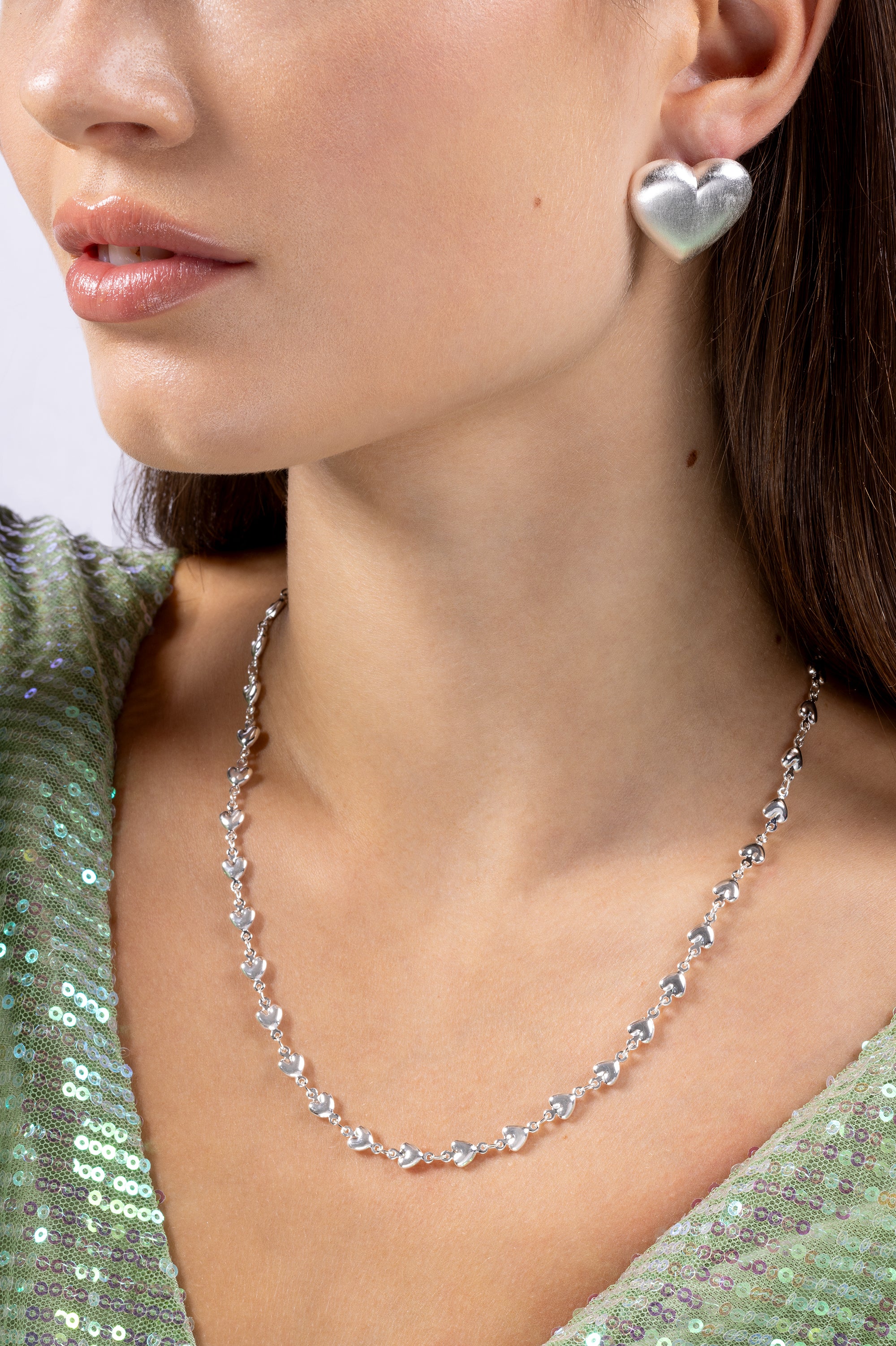 Chrome Heart Earrings - Silver – Crystal Haze Jewelry