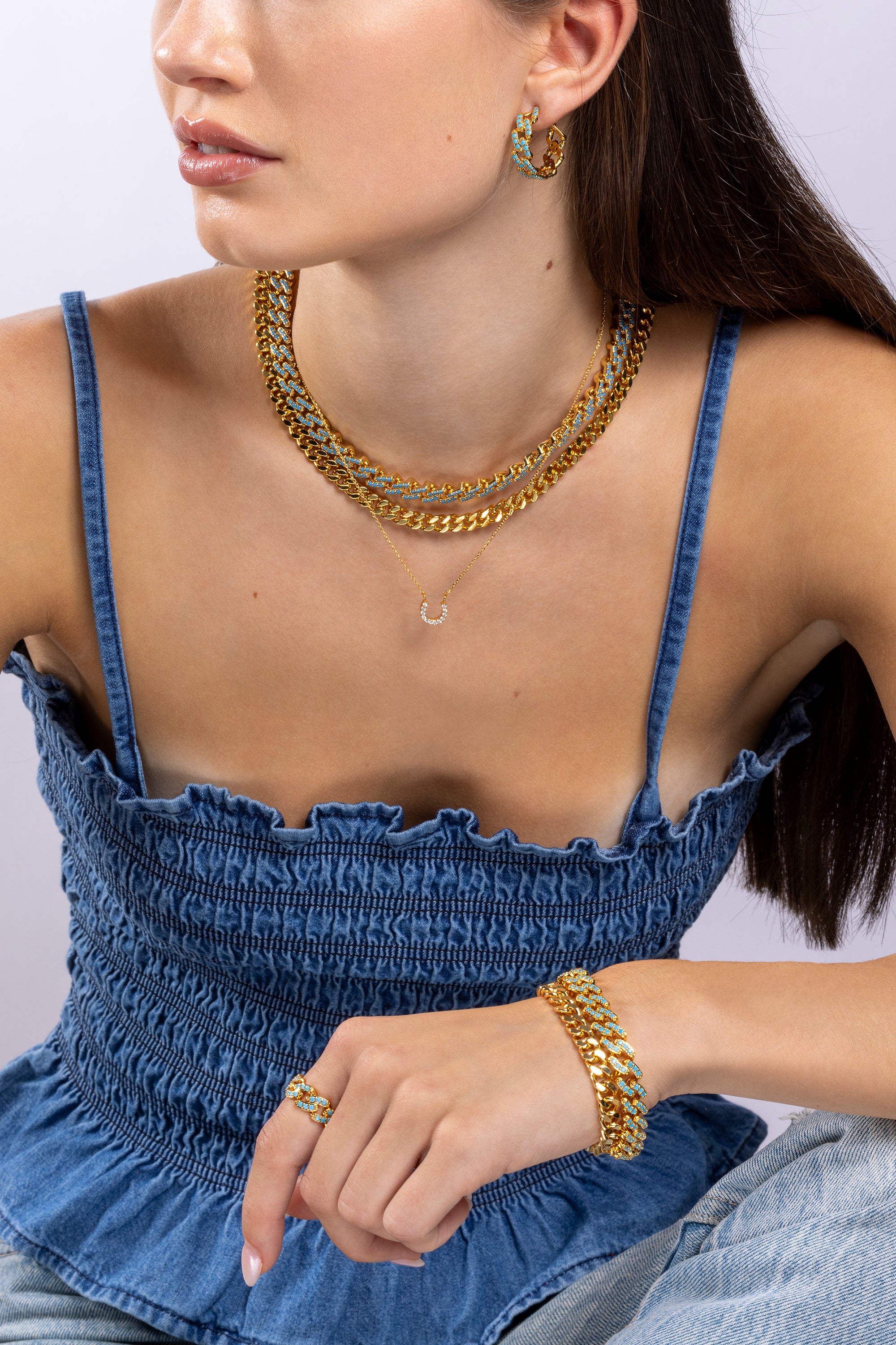 Mexican Chain Mykonos Blue – Crystal Haze Jewelry