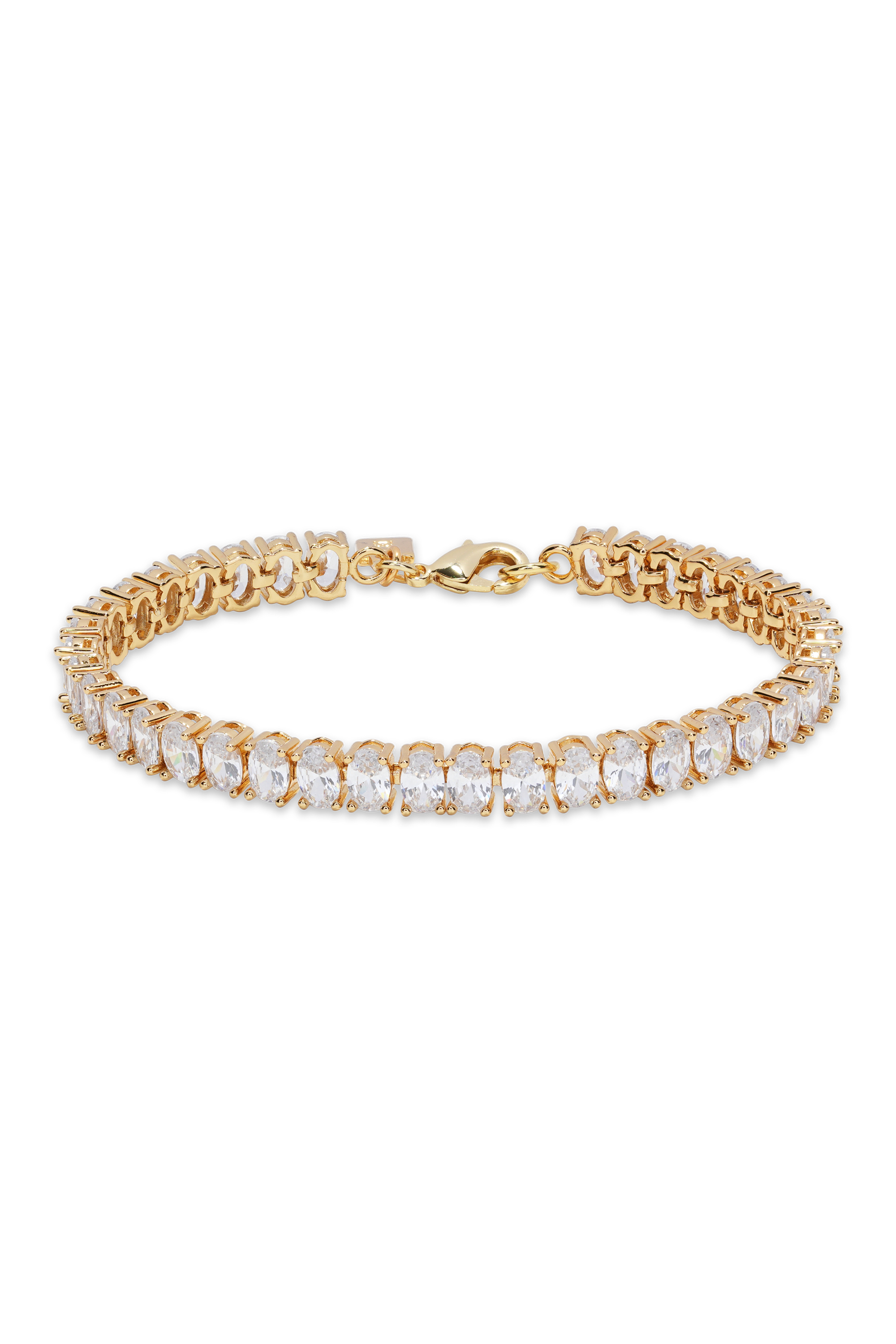 crystal haze Oval Cut Bracelet - Gold
