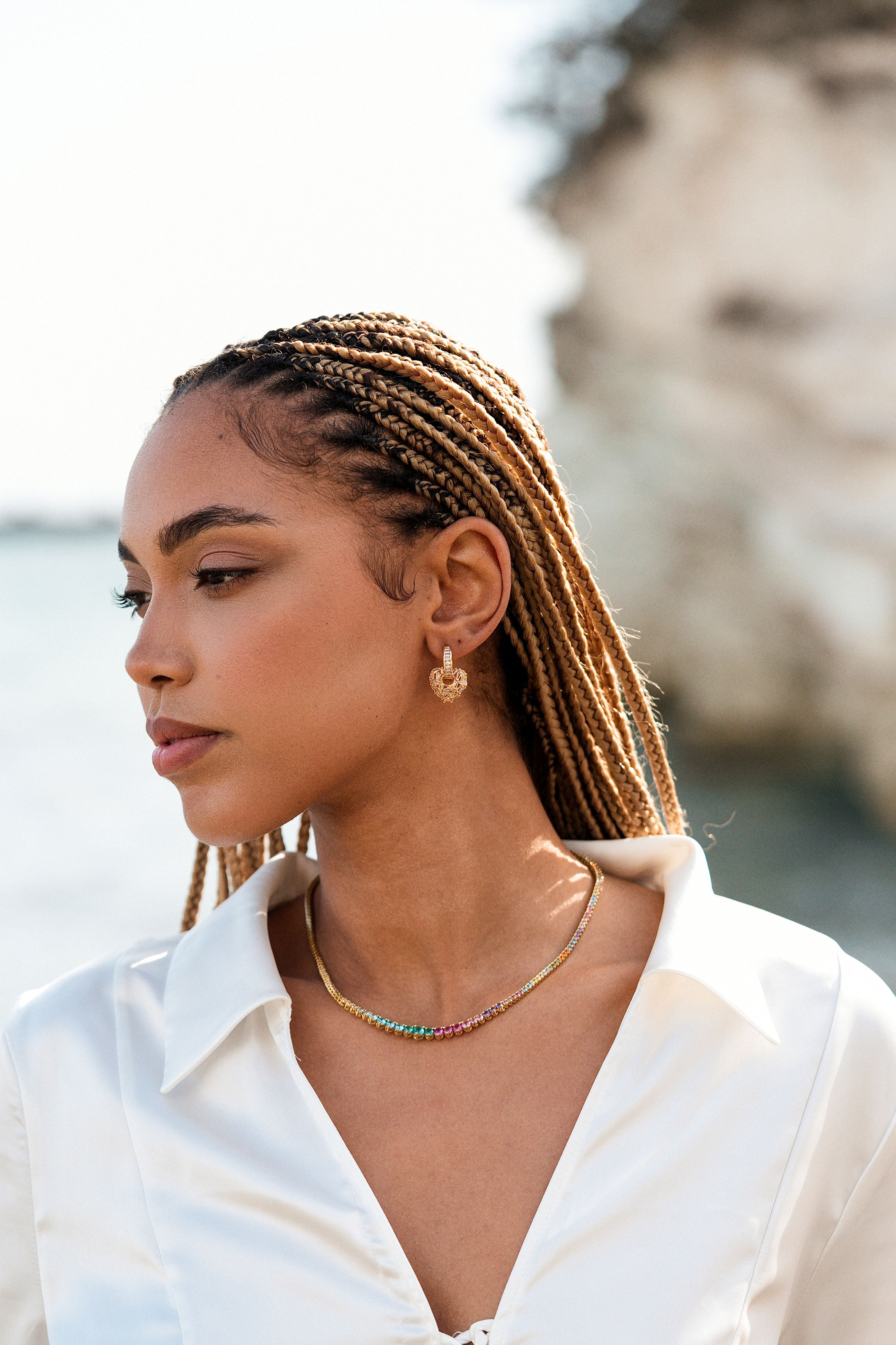 Puzzle Heart Earrings – Crystal Haze Jewelry