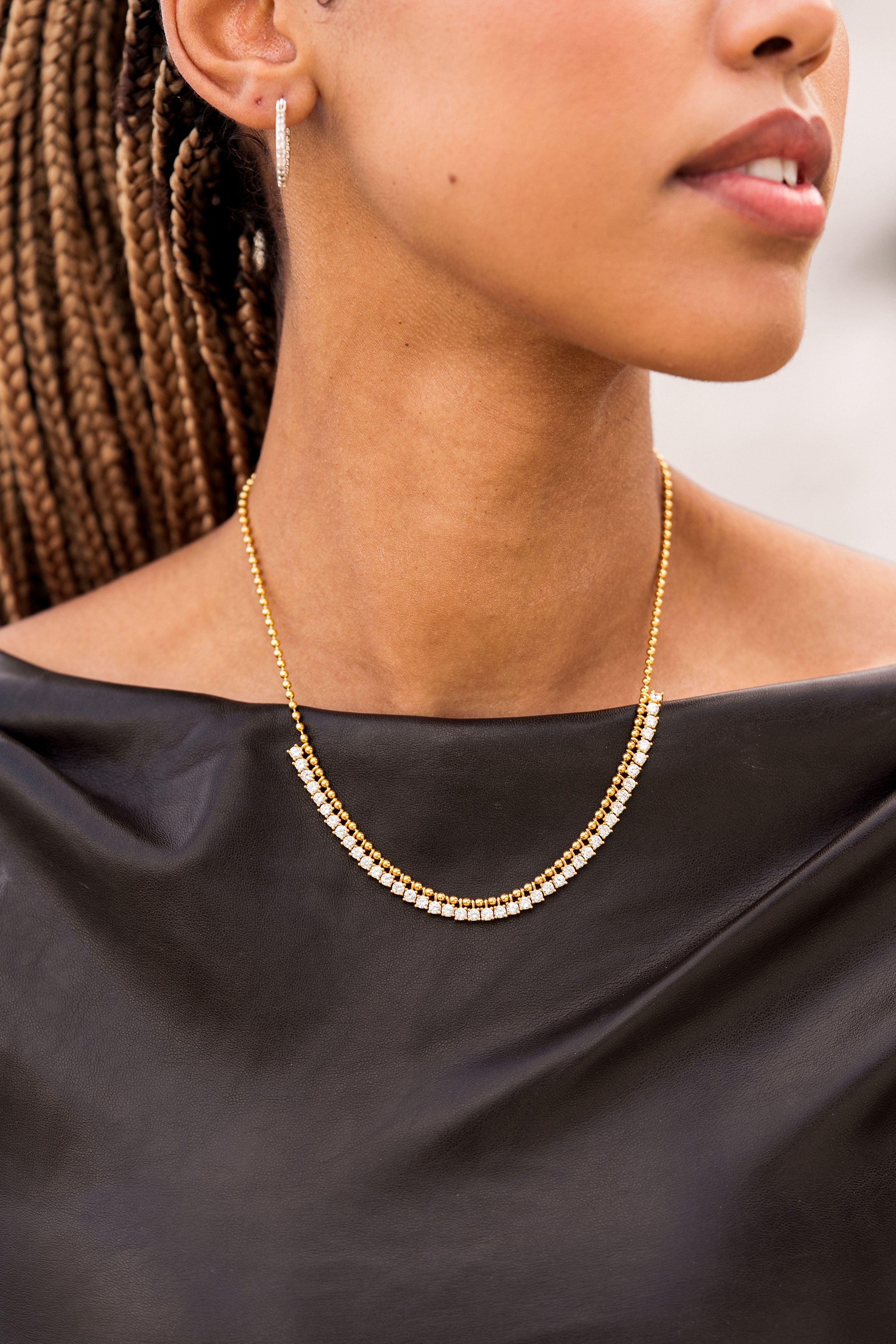 Square Fringe Choker Necklace – Crystal Haze Jewelry