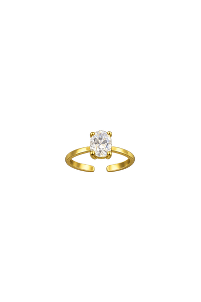 Oval Cut Pinky Ring – Crystal Haze Jewelry