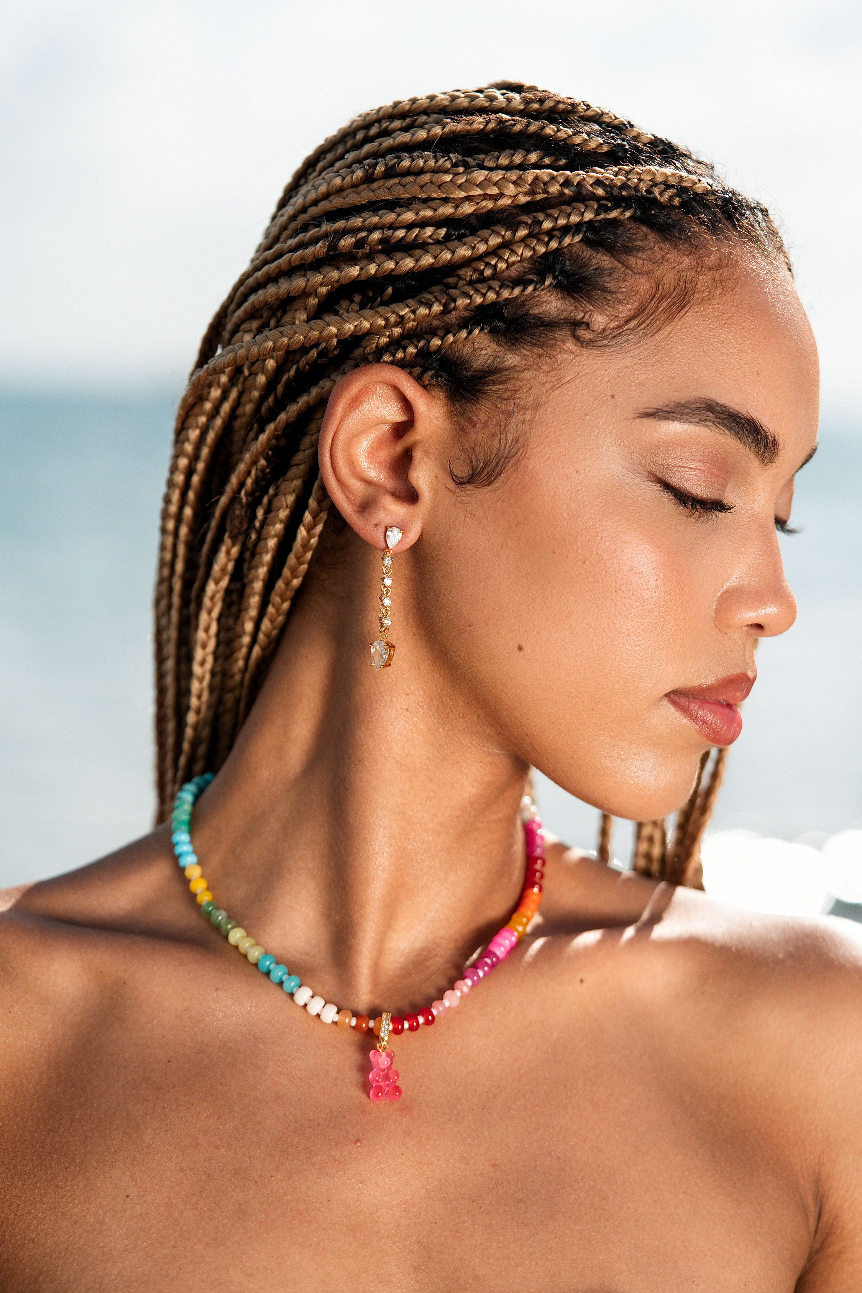 Tropical Nostalgia Bear Necklace – Crystal Haze Jewelry