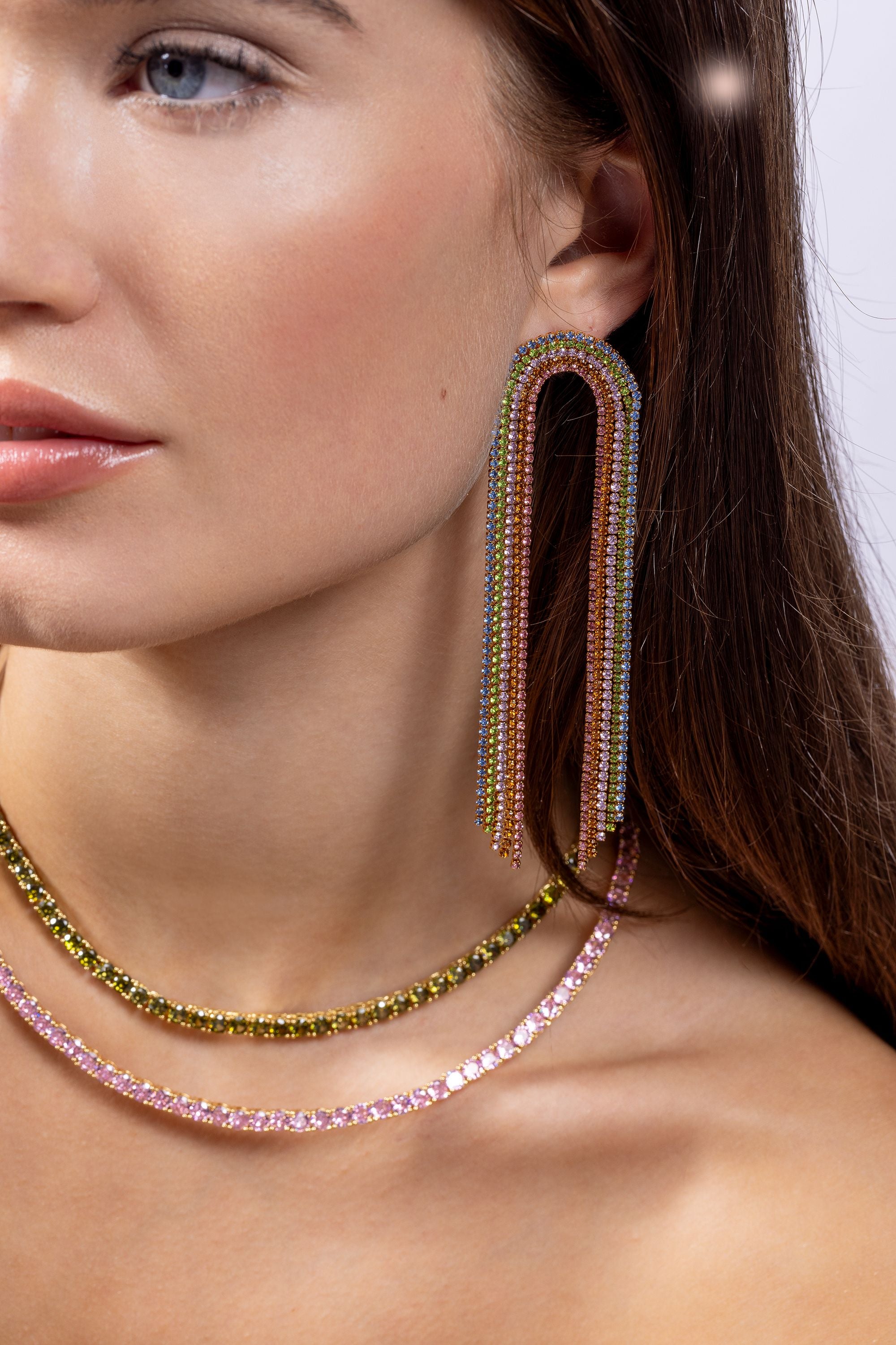 Serena Necklace - Olive – Crystal Haze Jewelry