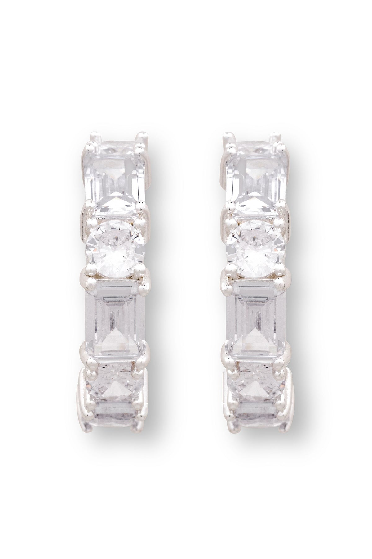 Eternity Hoops - Silver