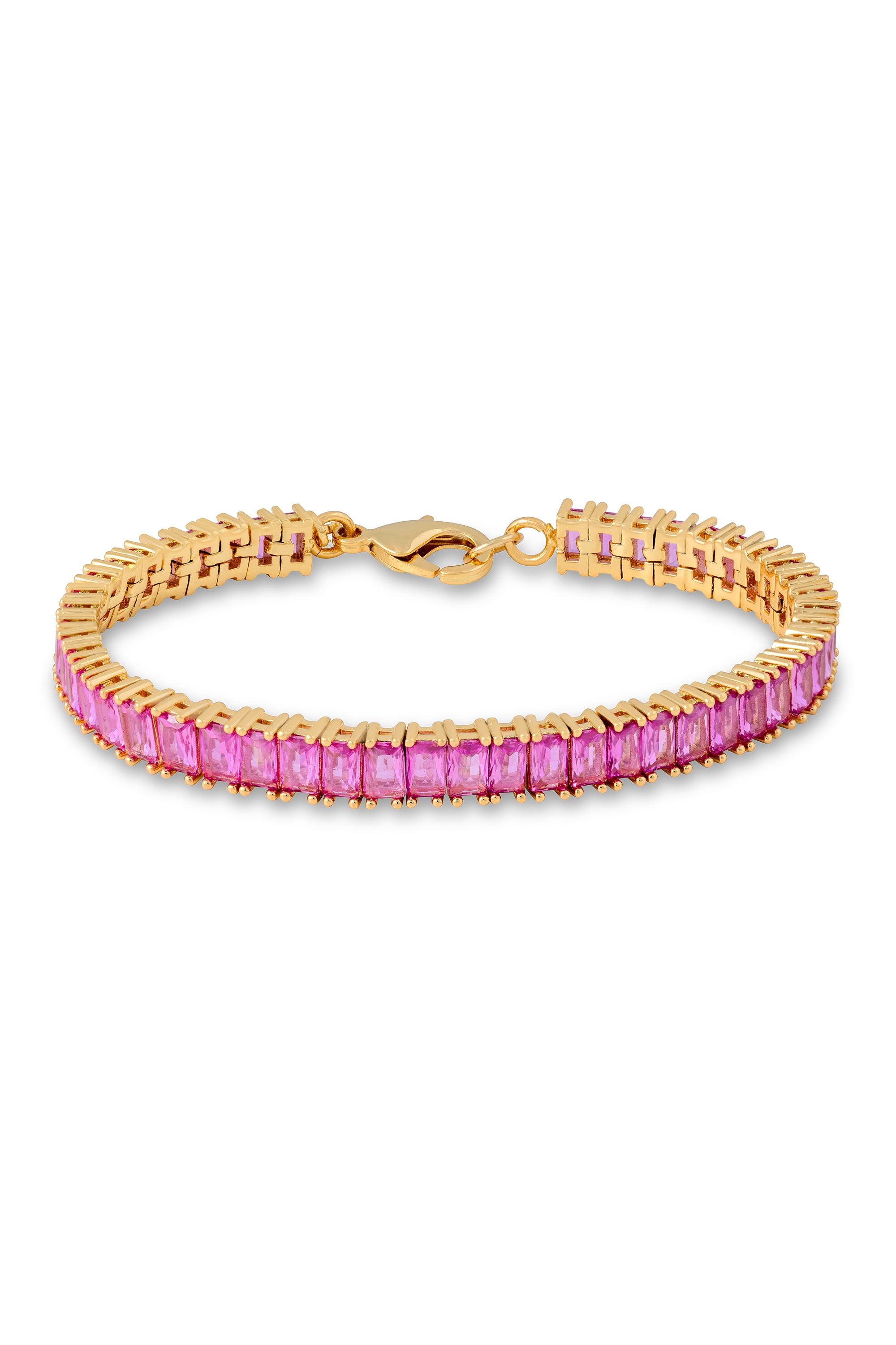 长方形手链- 樱花– Crystal Haze Jewelry