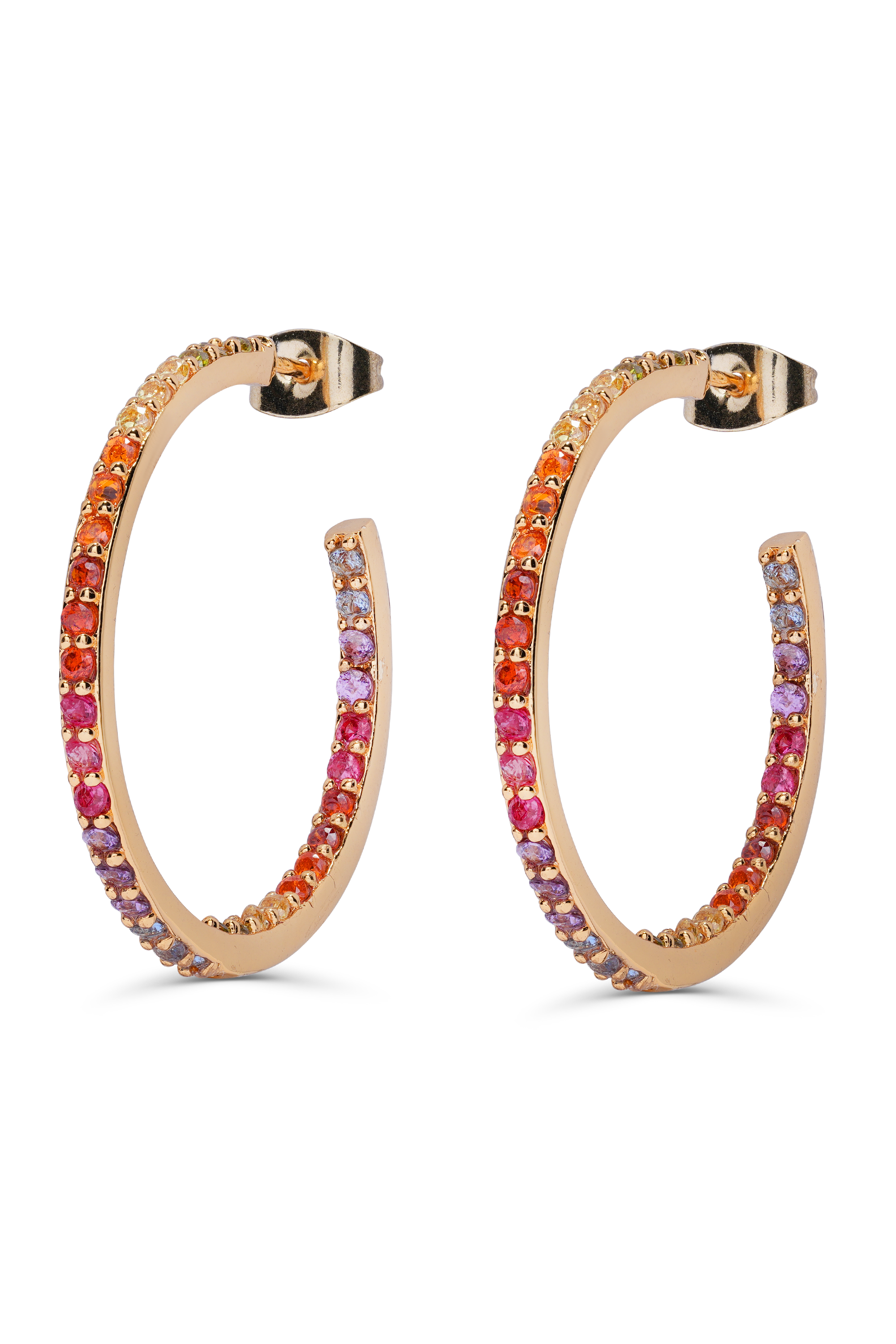 crystal haze Serena Hoops - Rainbow
