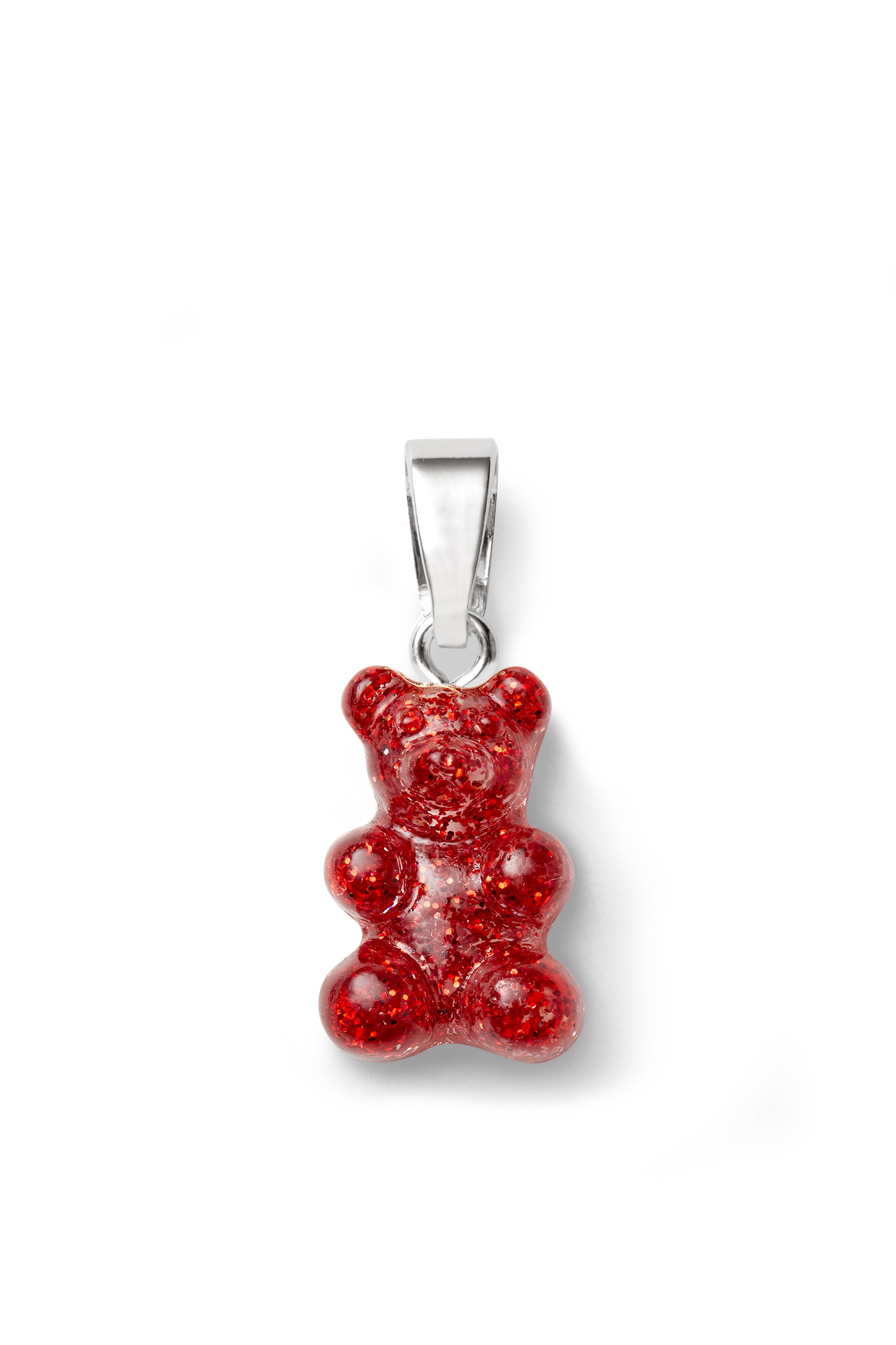 CRYSTAL HAZE ◆ NOSTALGIA BEAR CLASSIC SILVER JELLY RED Nostalgia Bear - Classic Connector - Gold - Jelly Red
