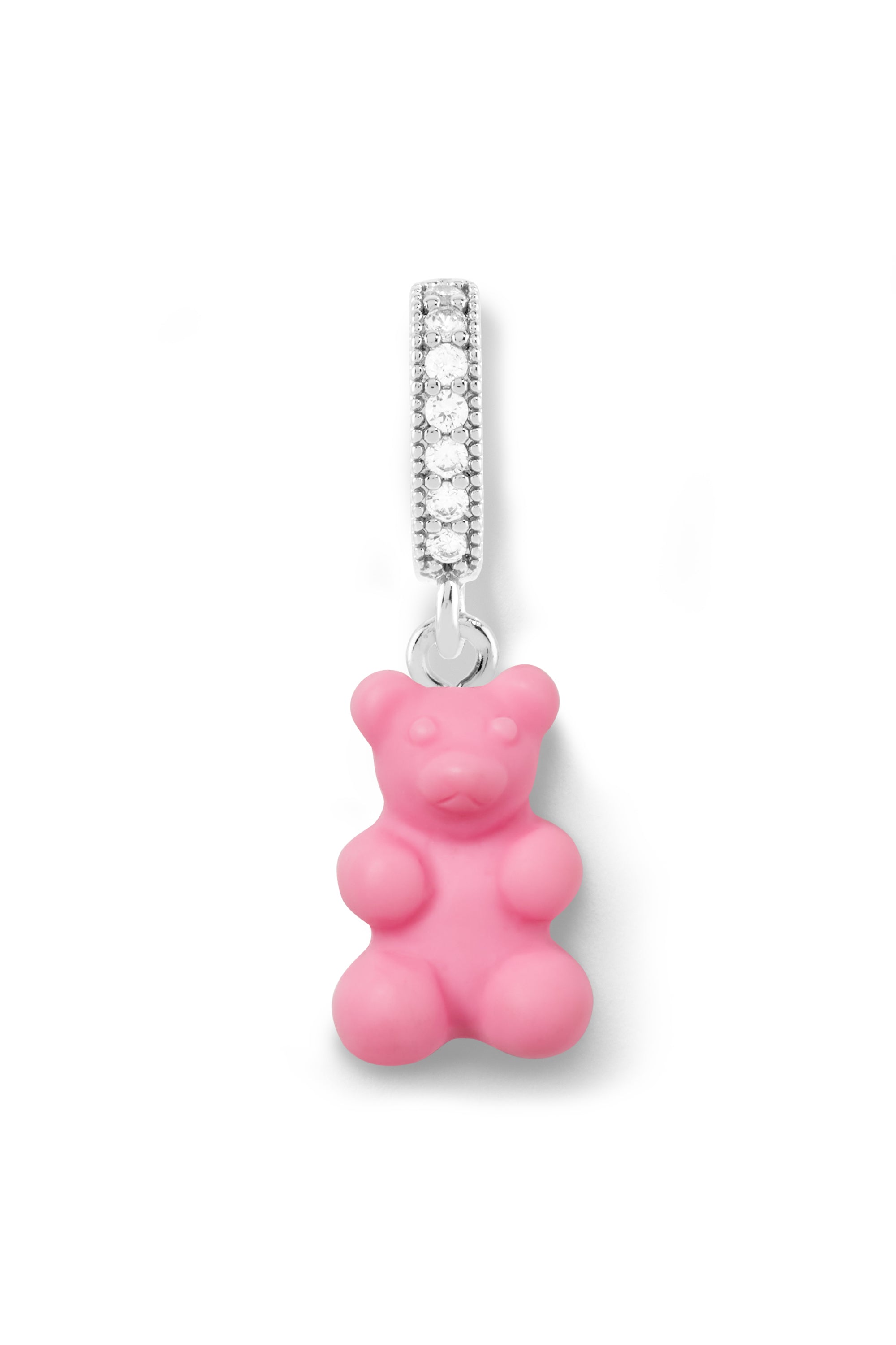 crystal haze Nostalgia Bear - Pave Connector - Silver Plated - Elle Woods