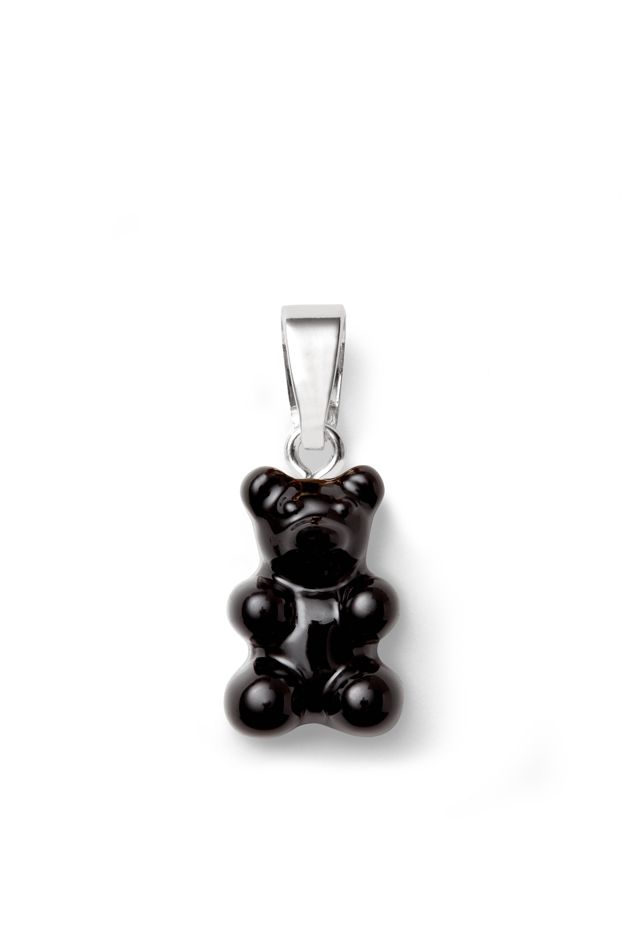 crystal haze Nostalgia Bear - Classic Connector - Silver Plated - Black