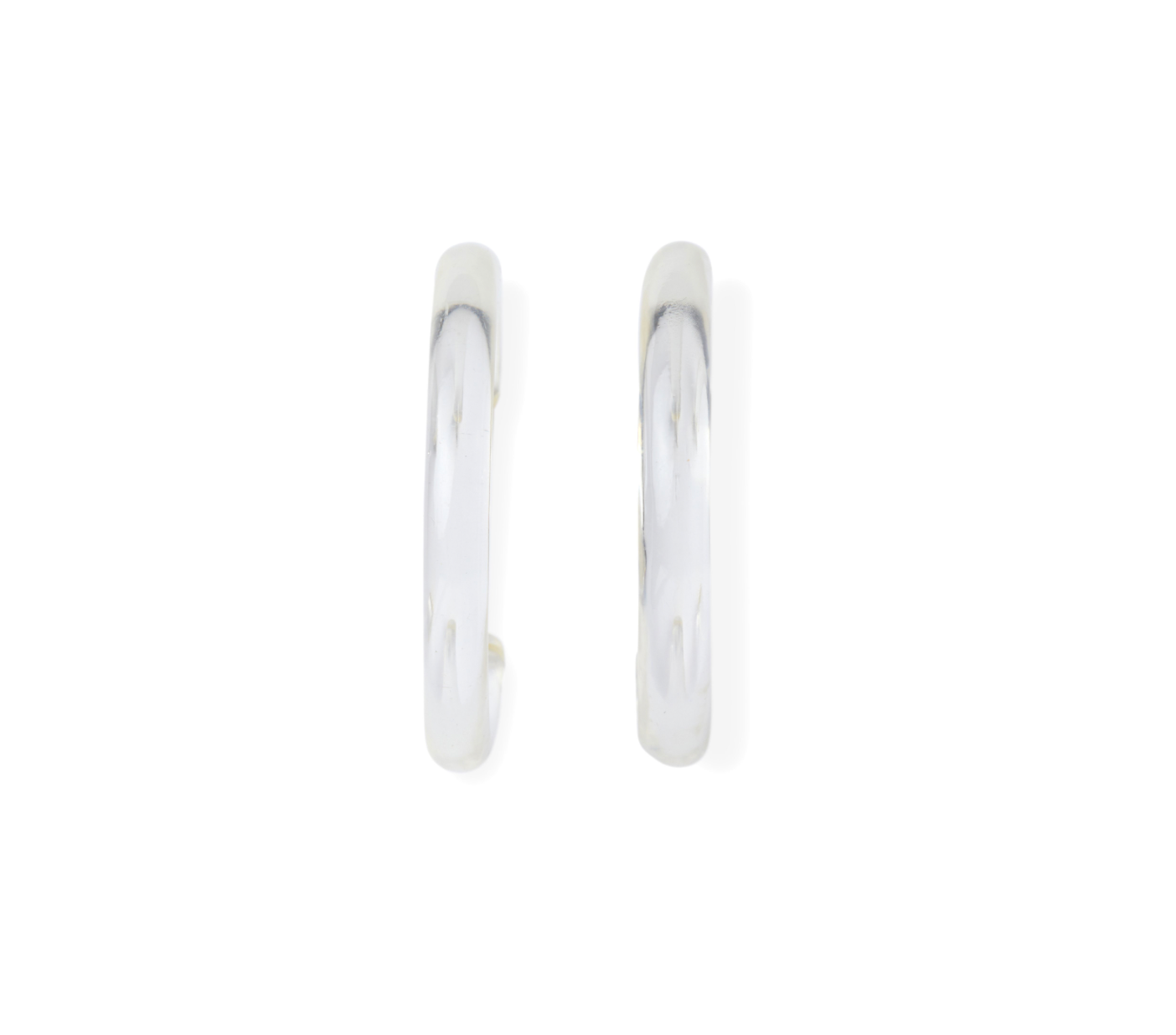 crystal haze Translucent hoops - Clear