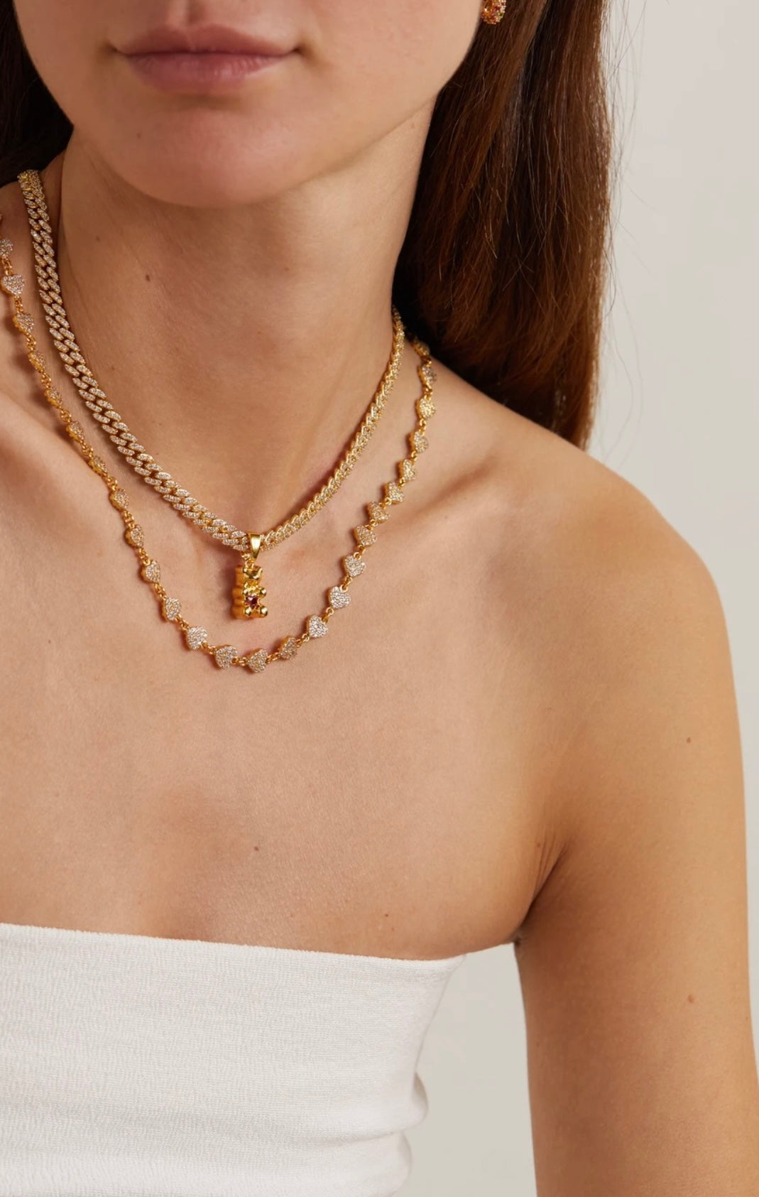 ネックレス・ペンダント Crystal Haze Nostalgia Bear Pendant - Amore Bear Amore Nostalgia bear – Crystal Haze Jewelry