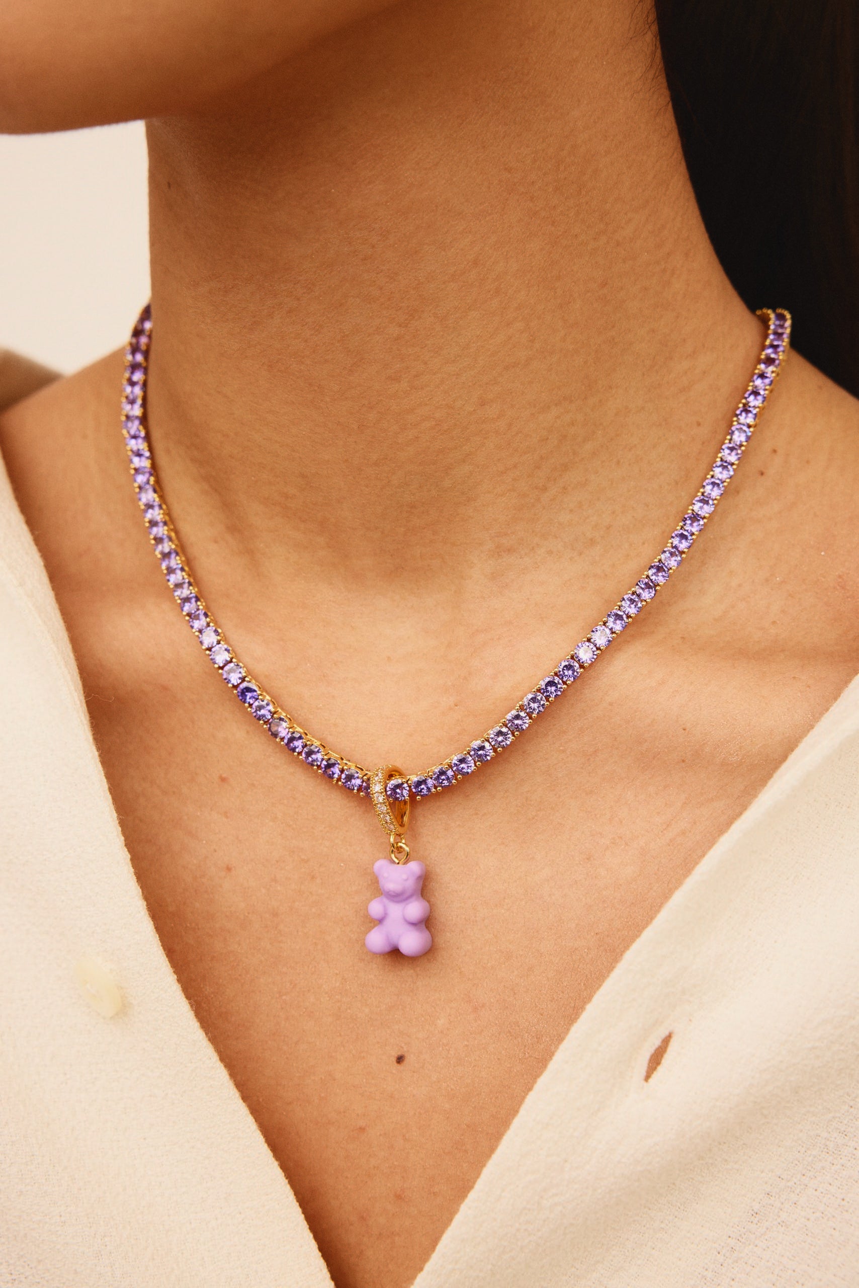 Serena Necklace - Lavender – Crystal Haze Jewelry
