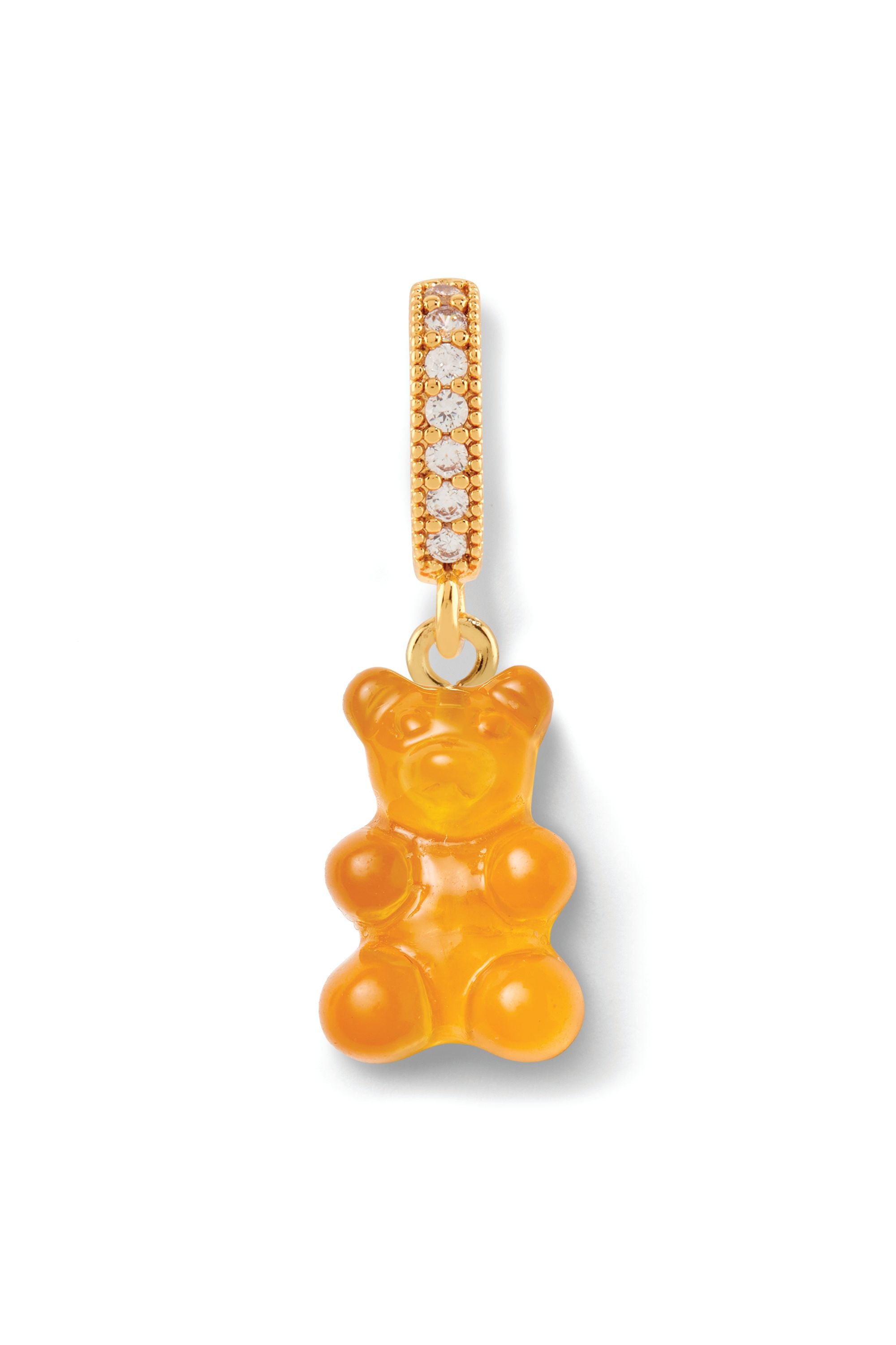 crystal haze Nostalgia Bear - Pave Connector - Gold Plated - Fanta