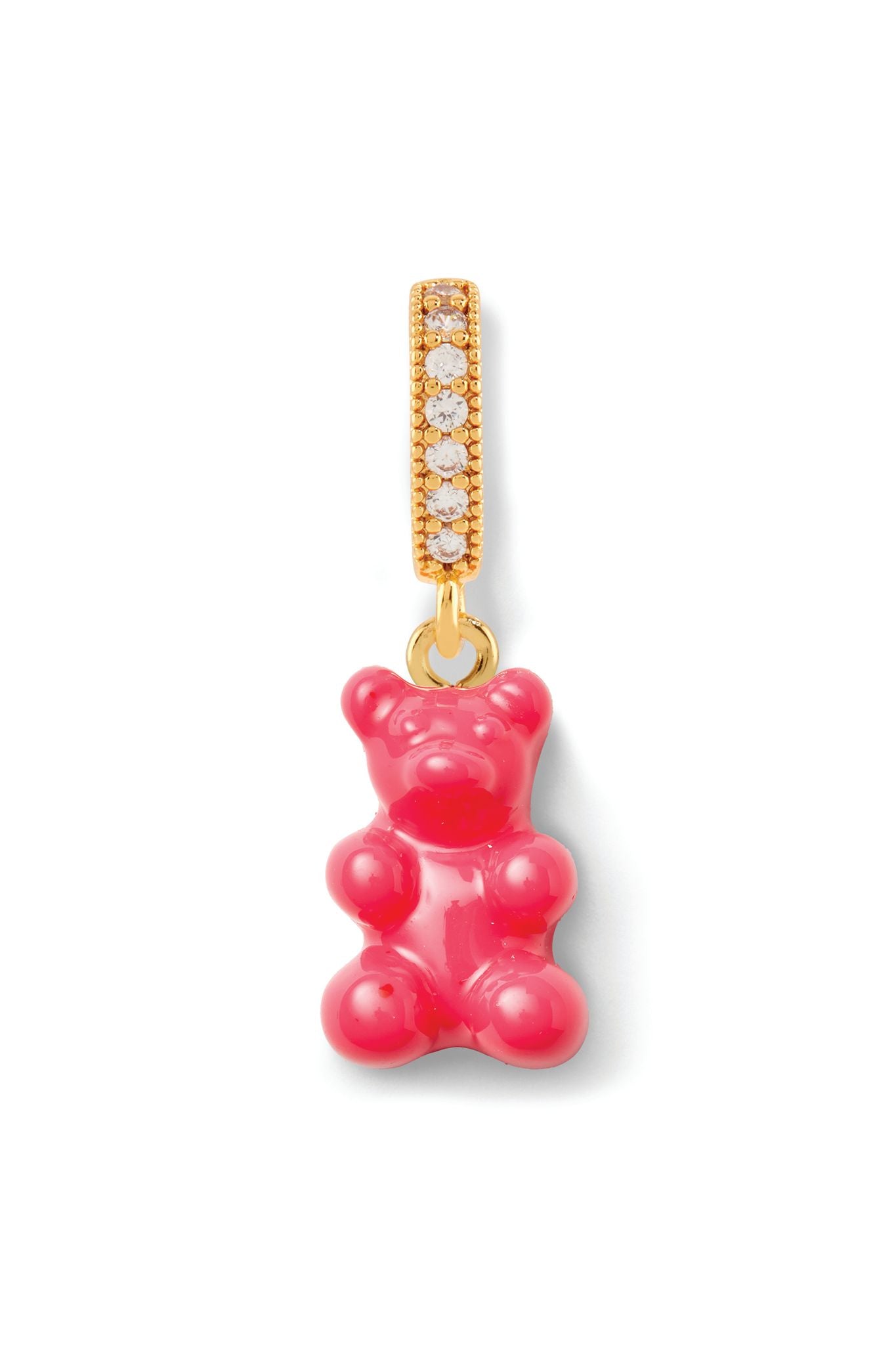 crystal haze Nostalgia Bear - Pave Connector - Gold Plated - Cosmopolitan