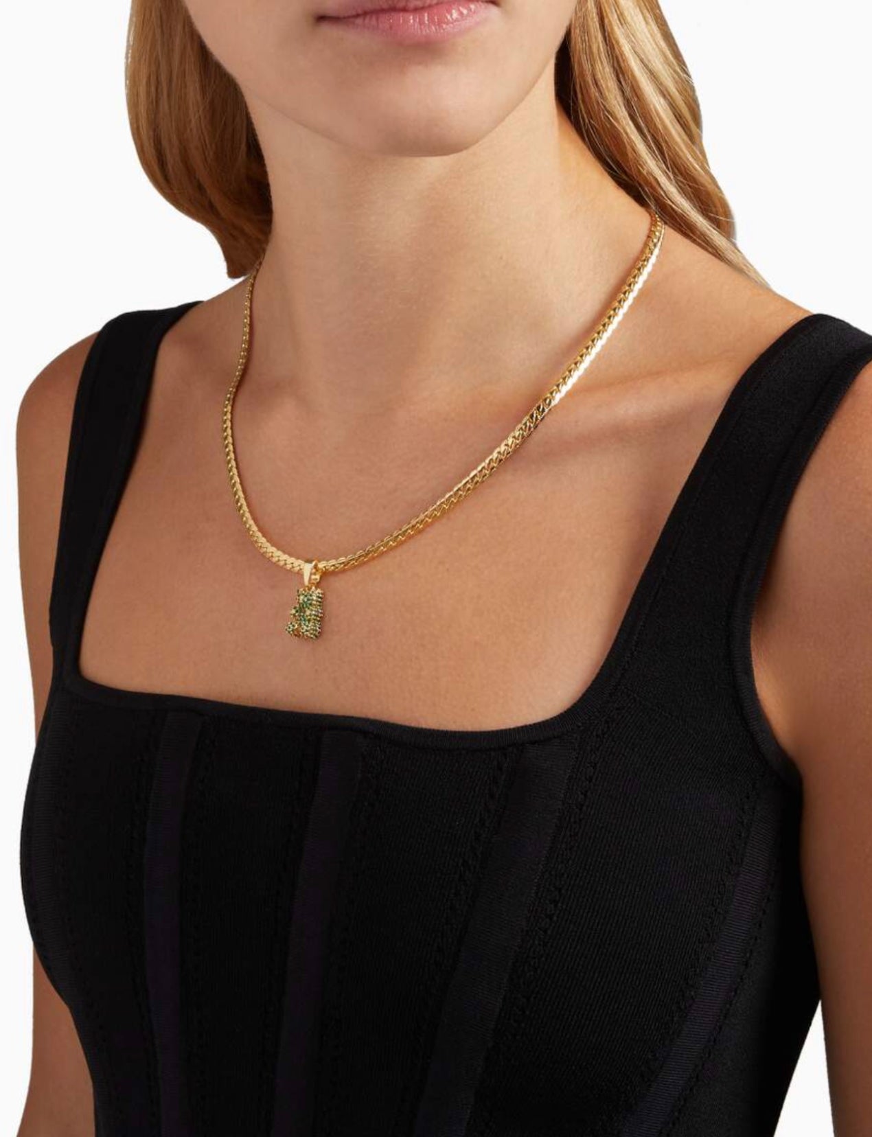 Emerald Pave Nostalgia bear – Crystal Haze Jewelry