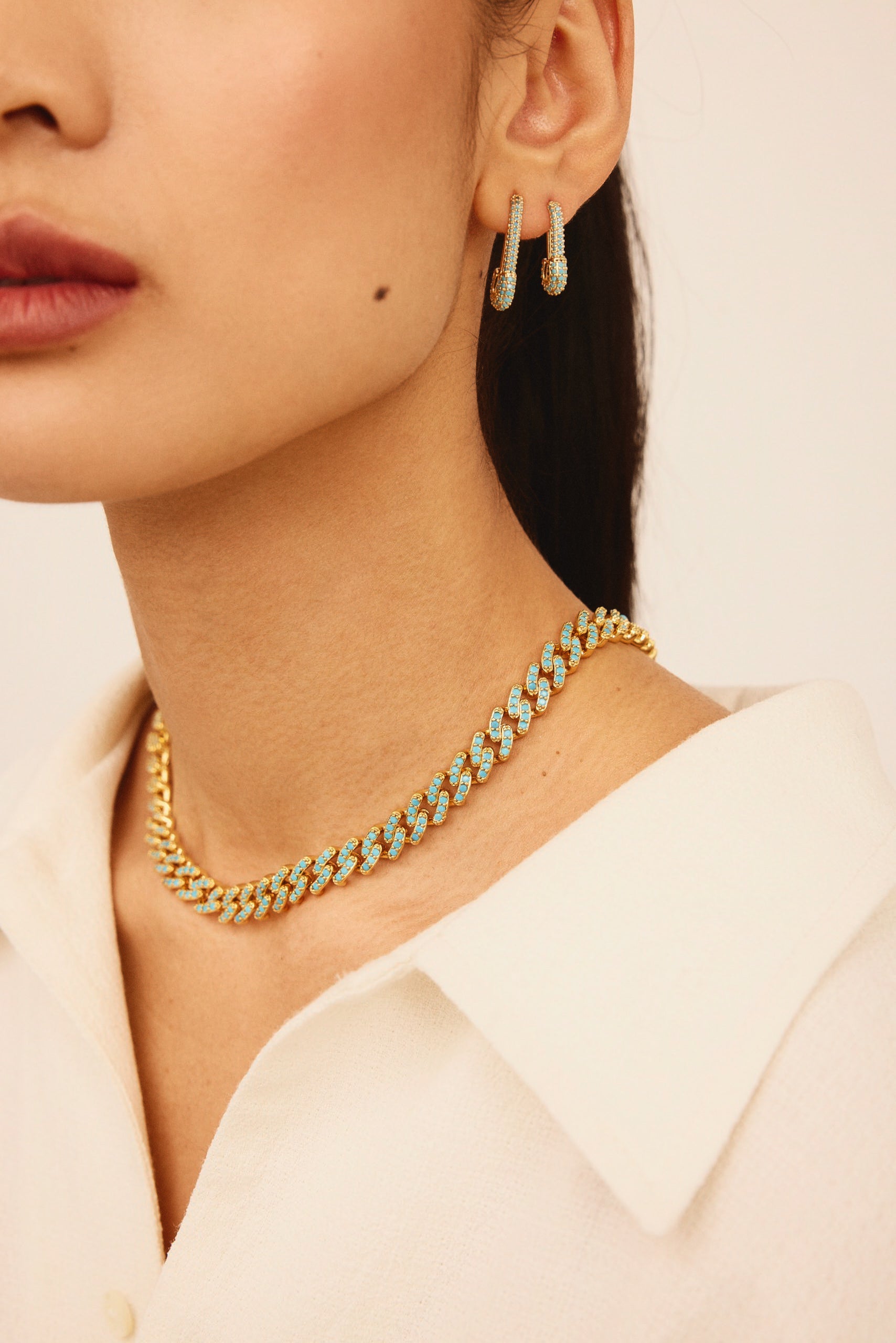 Mexican Chain Mykonos Blue – Crystal Haze Jewelry