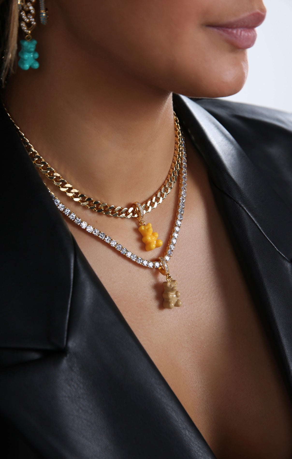 ネックレス・ペンダント CRYSTAL HAZE NOSTALGIA BEAR CLASSIC GOLD NYC TAXI YELLOW image_fa6d0c70-db04-47da-b721-