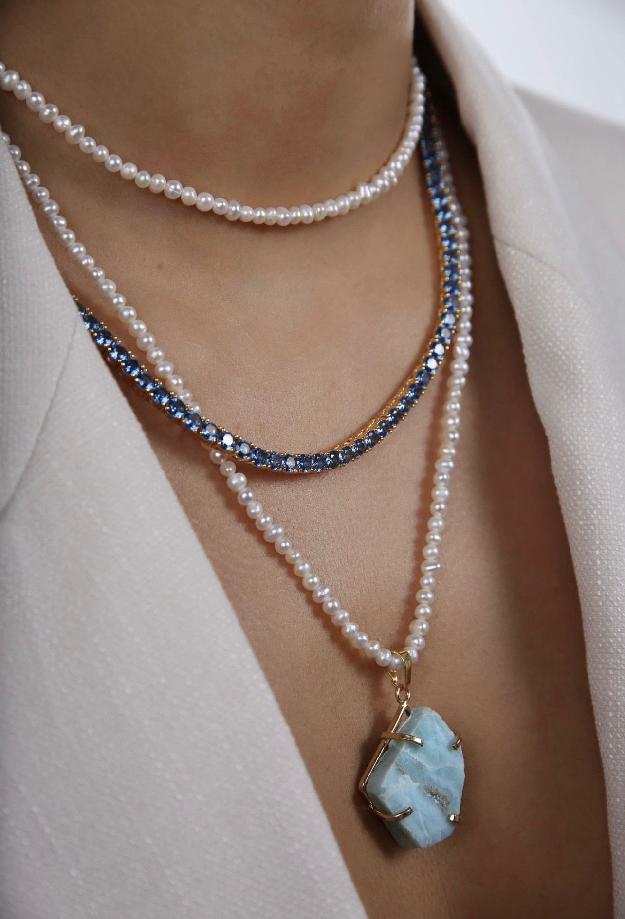 Larimar Pendant – Crystal Haze Jewelry