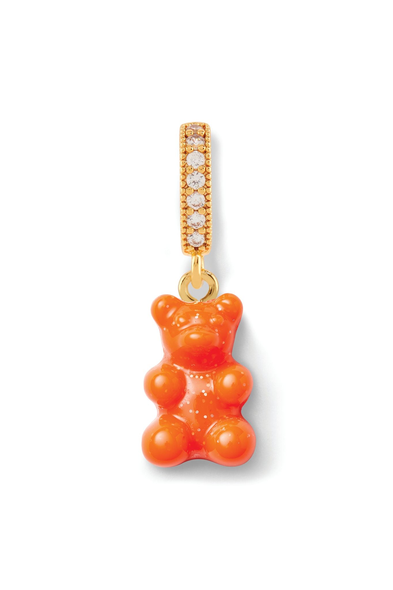 crystal haze Nostalgia Bear - Pave Connector - Gold Plated - Fuego