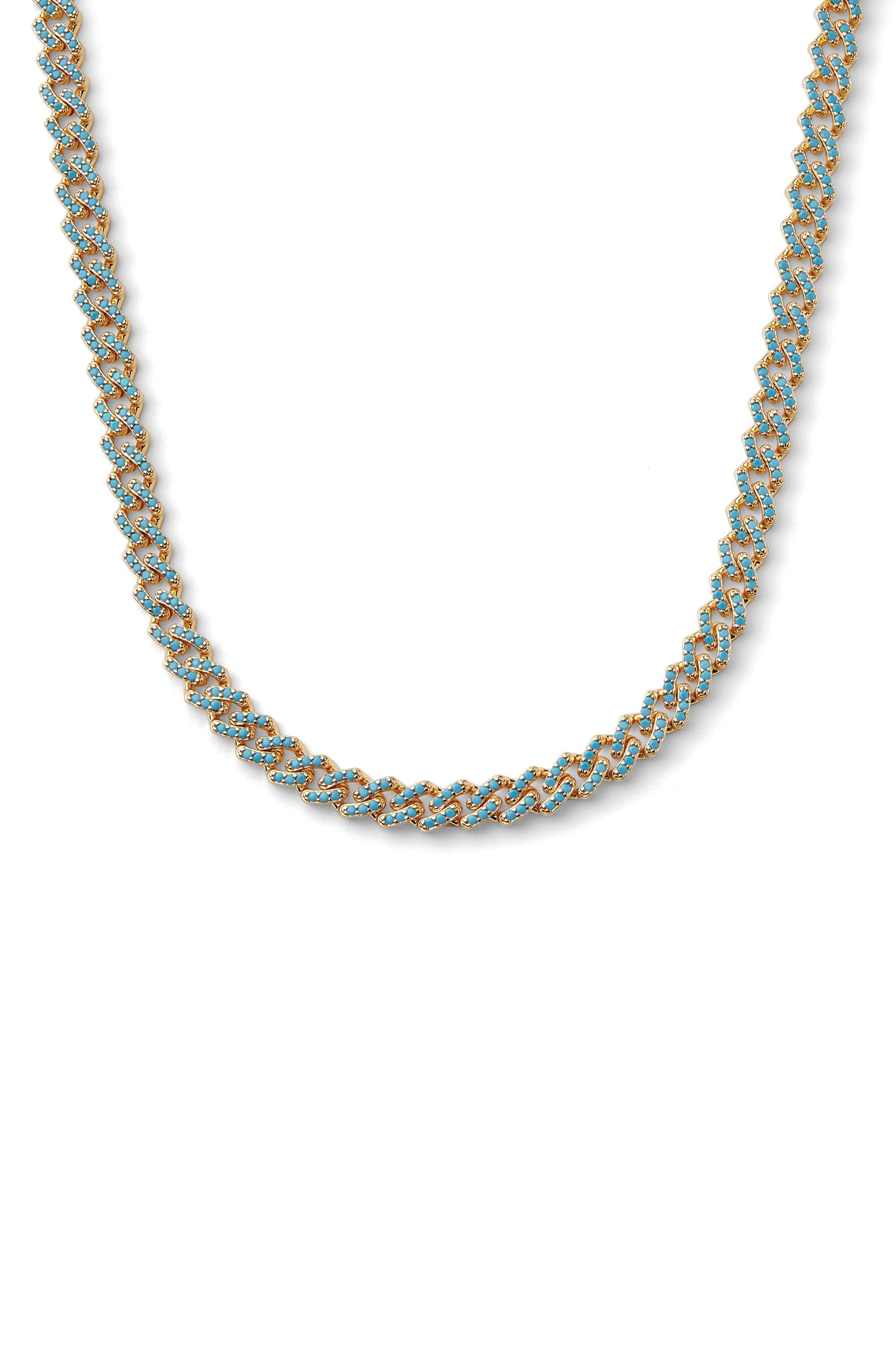 cholos ネックレス　cholos Mexican Chain Mykonos Blue – Crystal Haze Jewelry