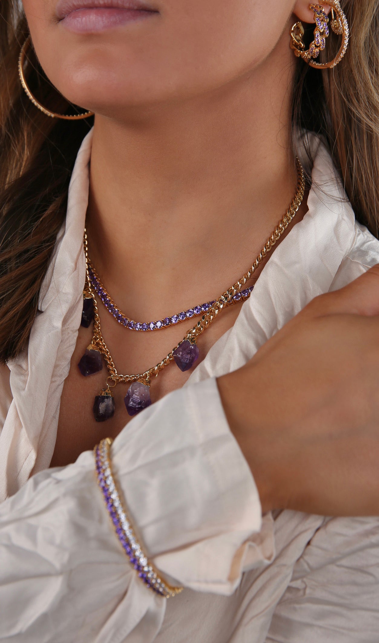 Serena bracelet - Champagne – Crystal Haze Jewelry