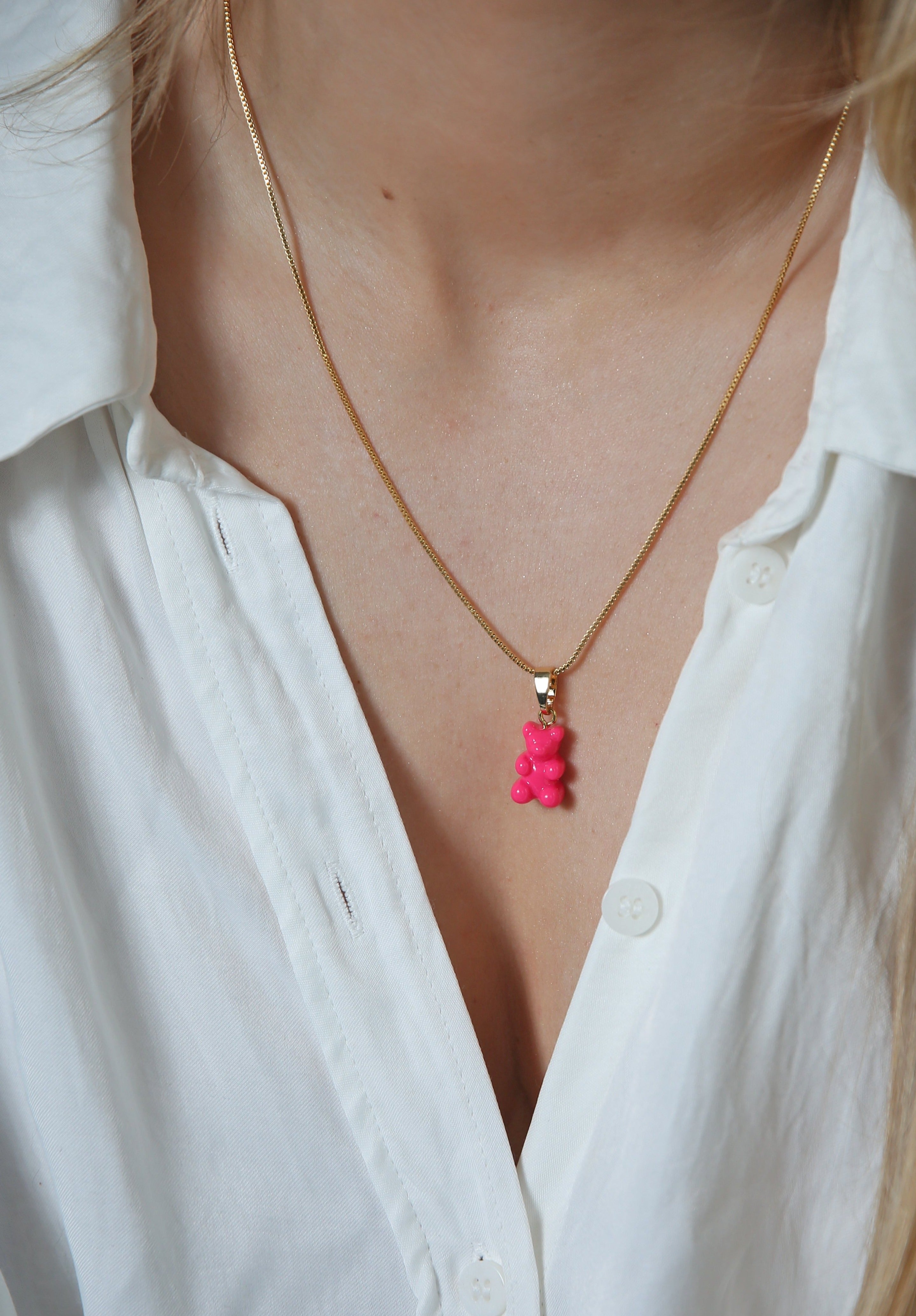 CRYSTAL HAZE ◆ PENDANT_NOSTALGIA BEAR CLASSIC COSMOPOLITAN Nostalgia Bear - Classic Connector - Gold - Cosmopolitan