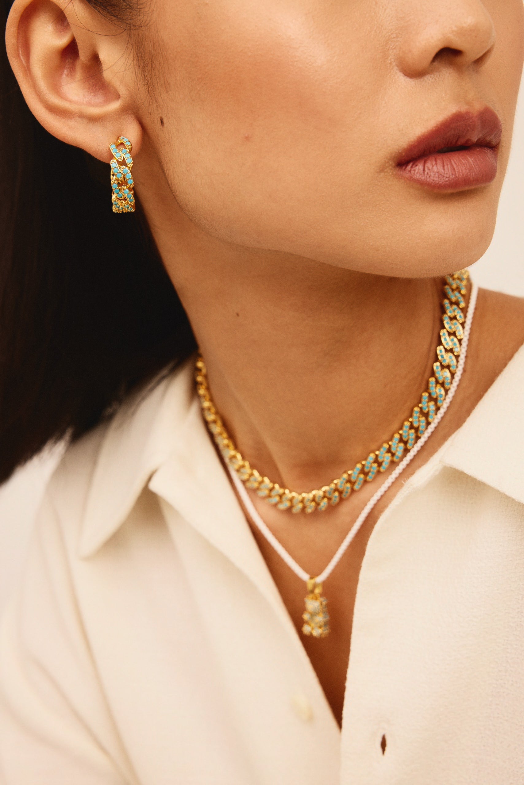 CRYSTAL HAZE PLASTALINA CHAIN ネックレス/関税込 Plastalina chain - Powder – Crystal Haze Jewelry