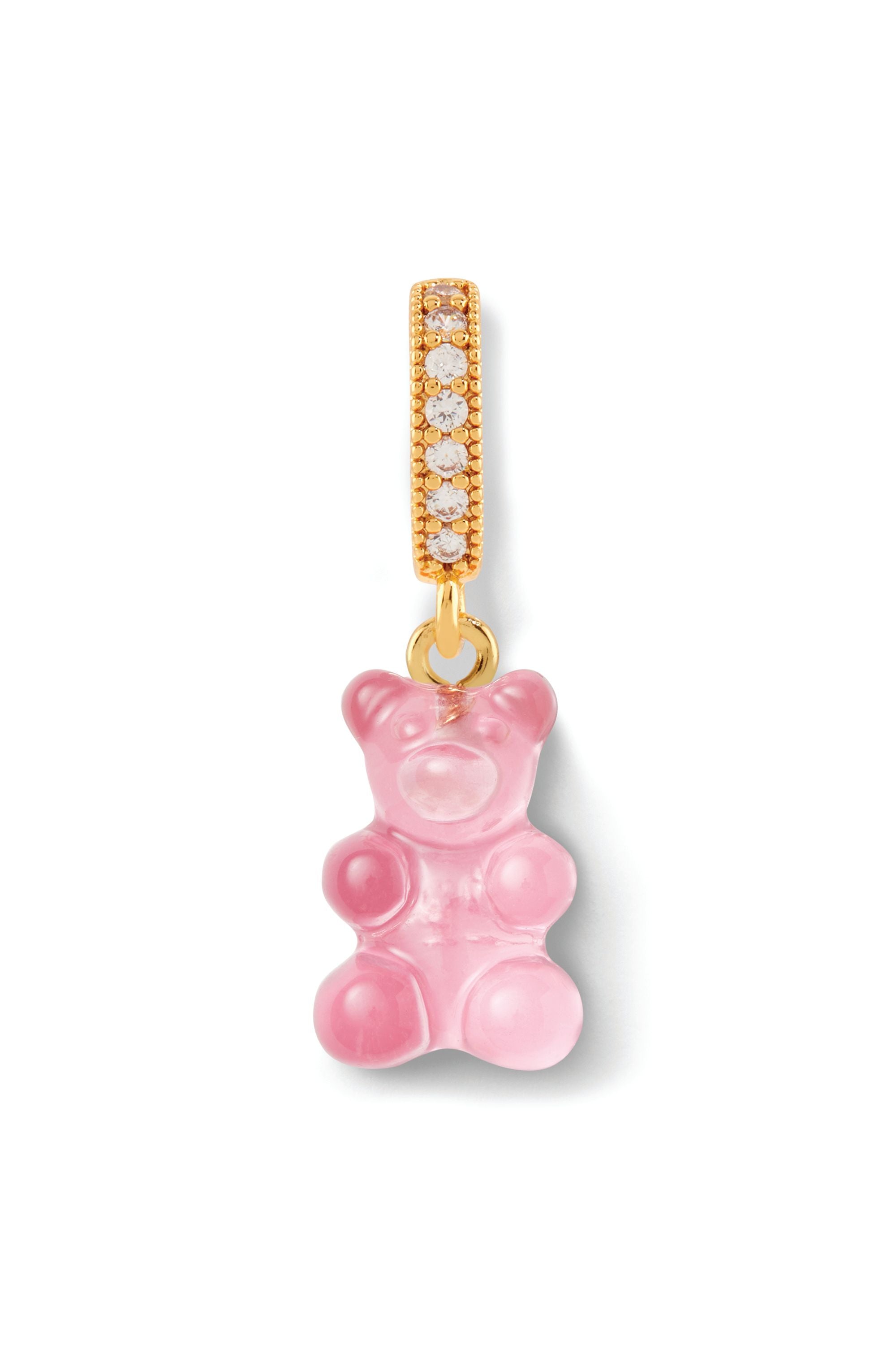 CRYSTAL HAZE ◆ PENDANT_NOSTALGIA BEAR PAVE CANDY PINK Crystal Haze Nostalgia Bear Classic Pendant-Candy Pink